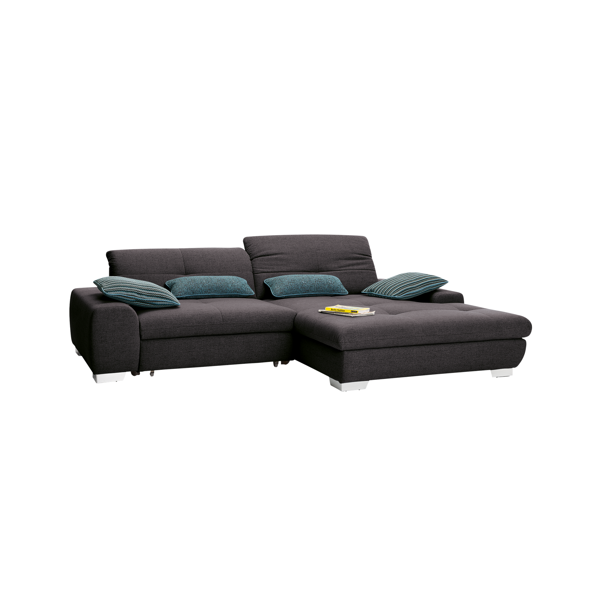 set one by Musterring Ecksofa SO 1200 Schwarz