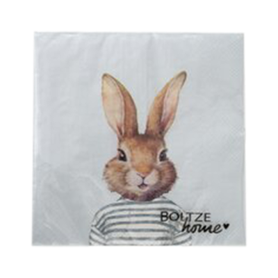 Serviette Jonas Weiß-Braun