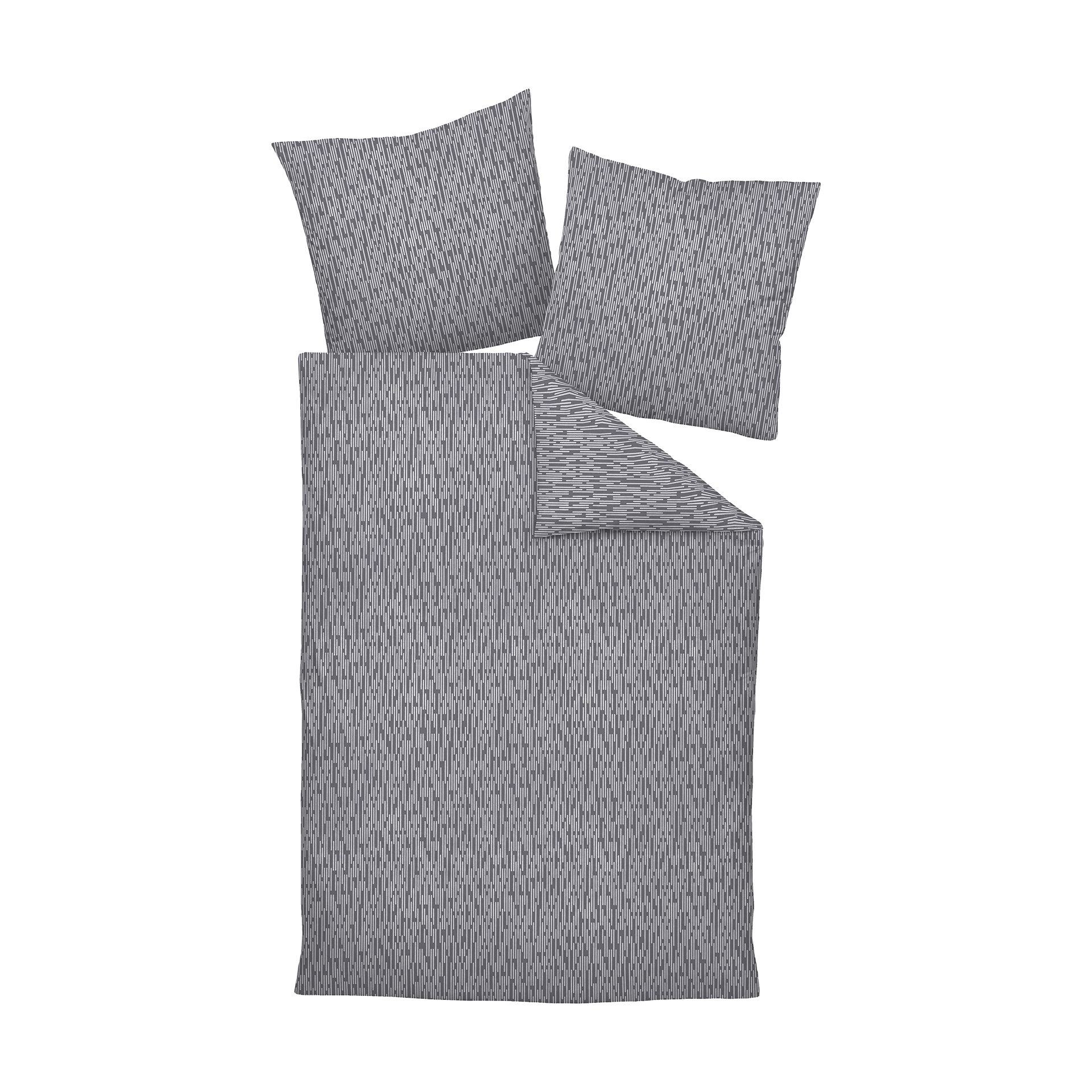 Satin Bettwäsche Milano Opalgrau 155x220cm Satin Bettwäsche Milano Opalgrau 155x220cm