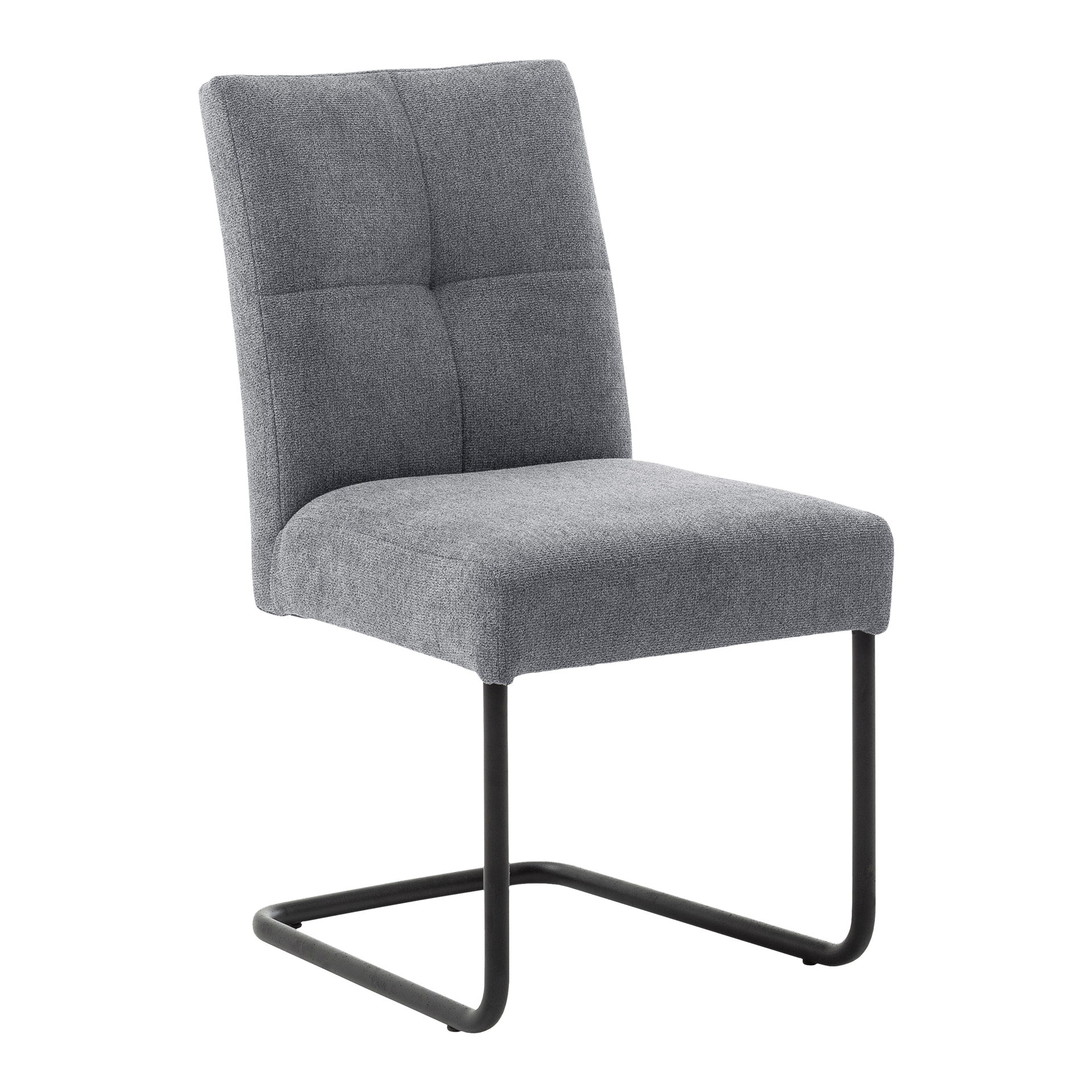 Stuhl Tenna Bezug Lichtgrau Gestell Schwarz Stuhl Tenna Bezug Lichtgrau Gestell Schwarz