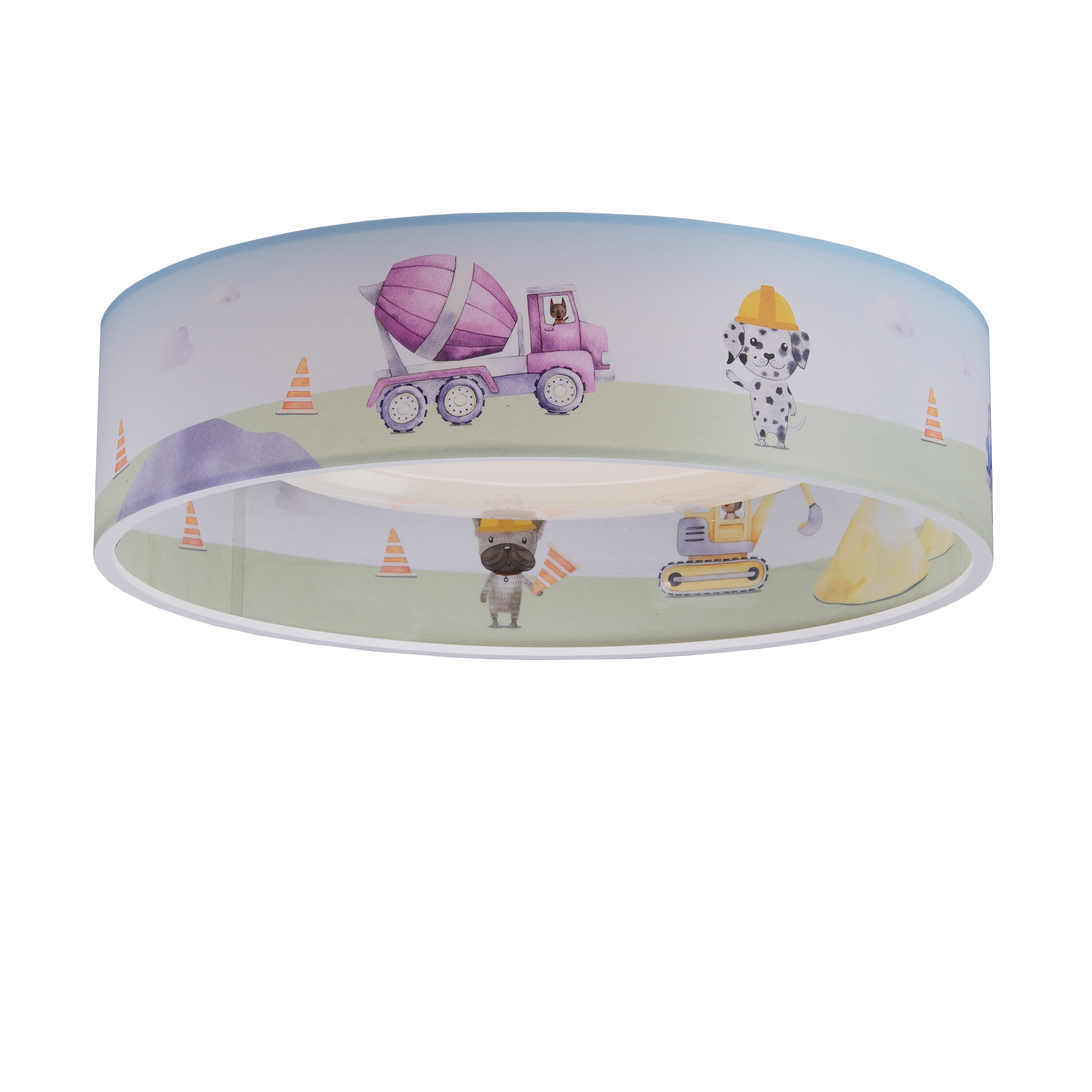 Deckenleuchte DL LED Baustelle Bagger kaschiert Deckenleuchte DL LED Baustelle Bagger kaschiert