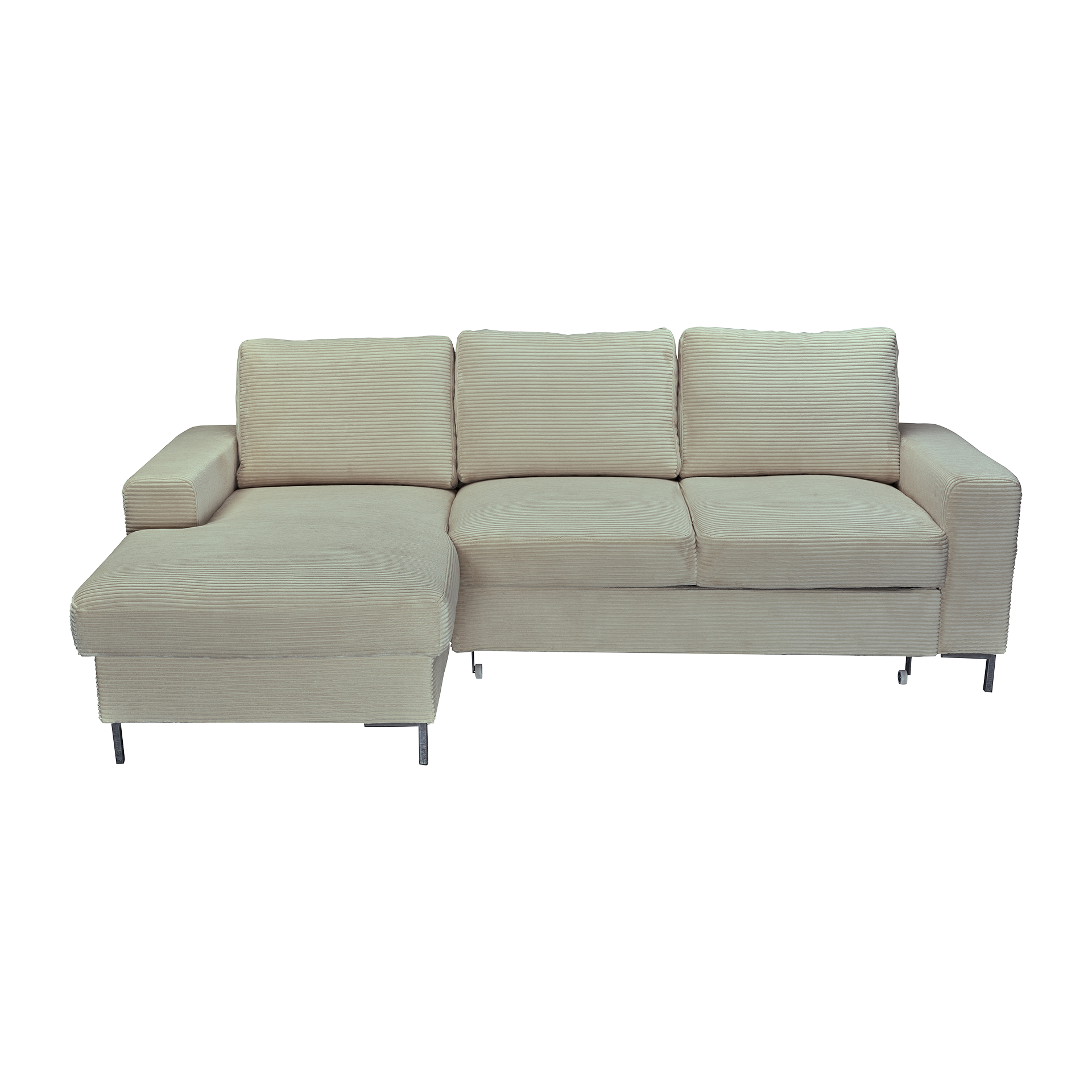 Ecksofa Lindi Beige Bettkasten links Ecksofa Lindi Beige Bettkasten links