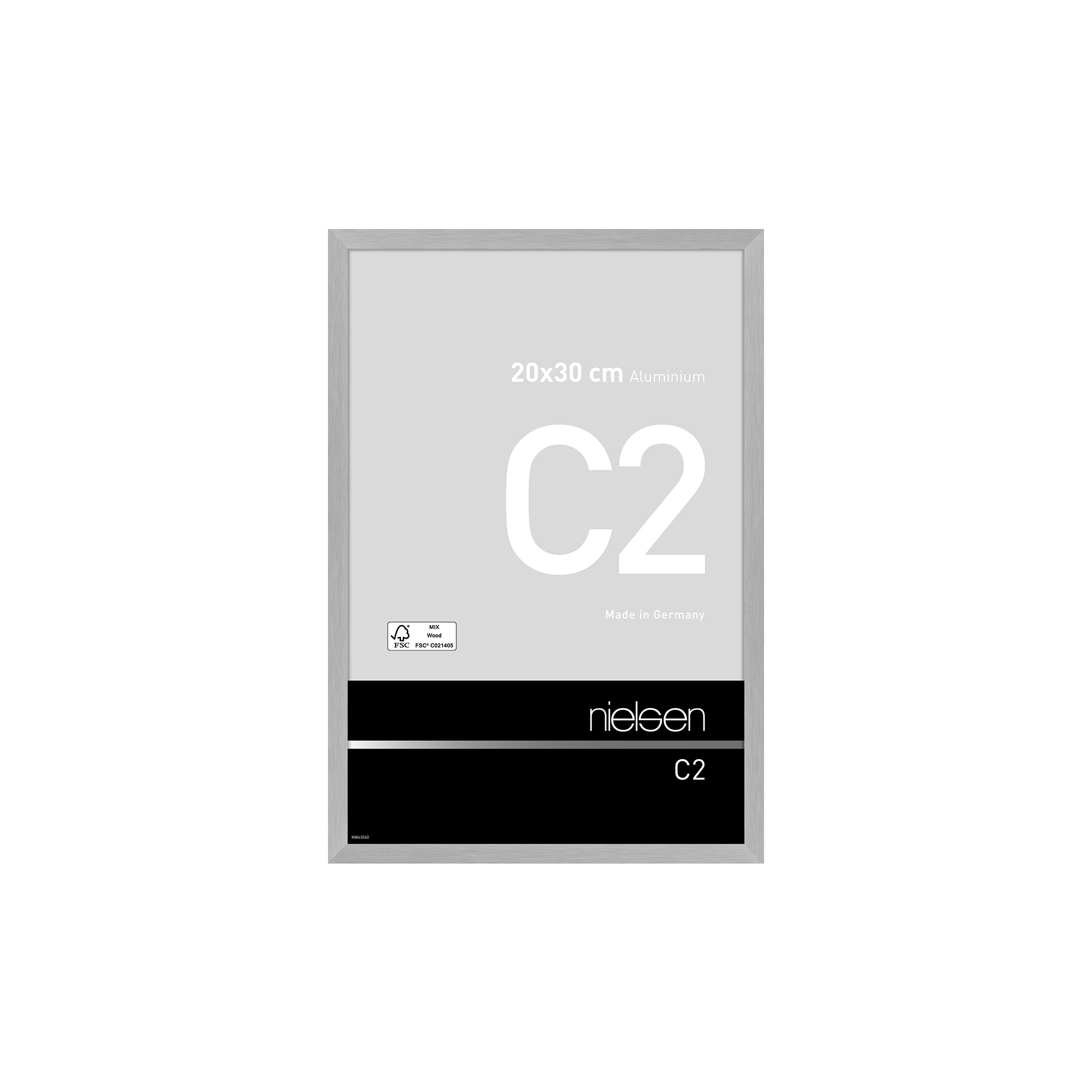 Bilderrahmen C2 Struktur silber matt