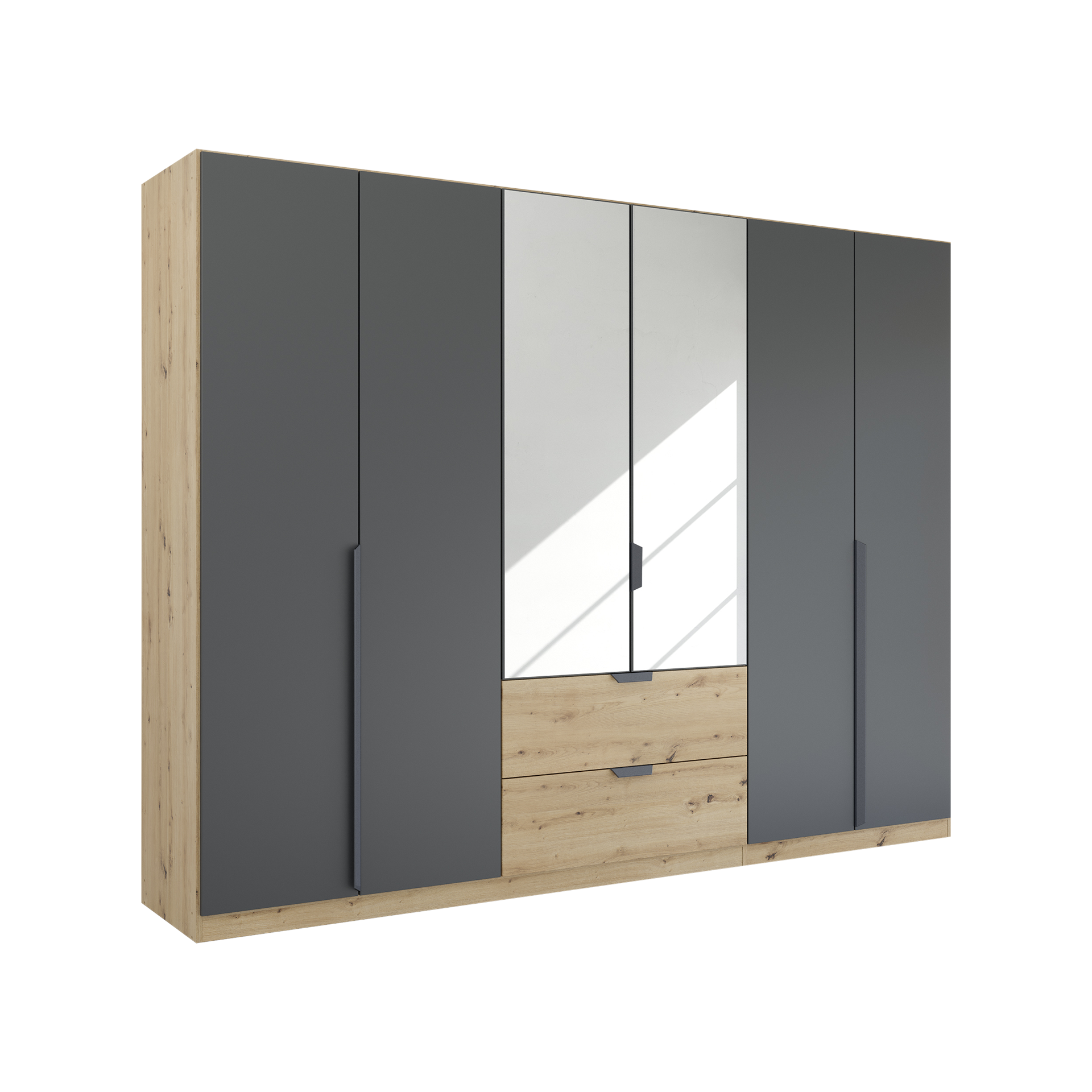 Drehtürenschrank Wildwest 6-türig Grau 54*271*210 Drehtürenschrank Wildwest 6-türig Grau 54*271*210