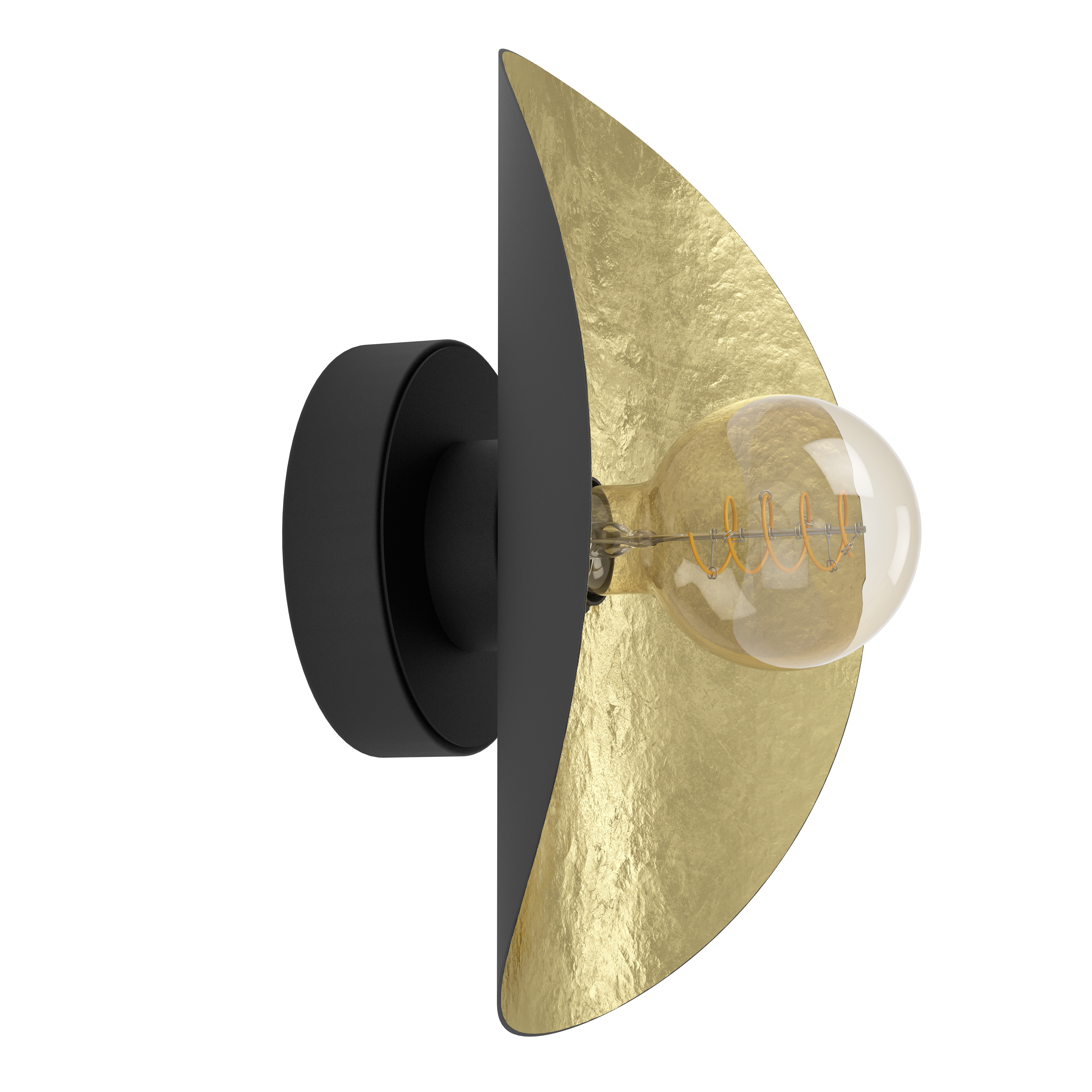 Wandleuchte SACEDA Gold Schwarz Wandleuchte SACEDA Gold Schwarz