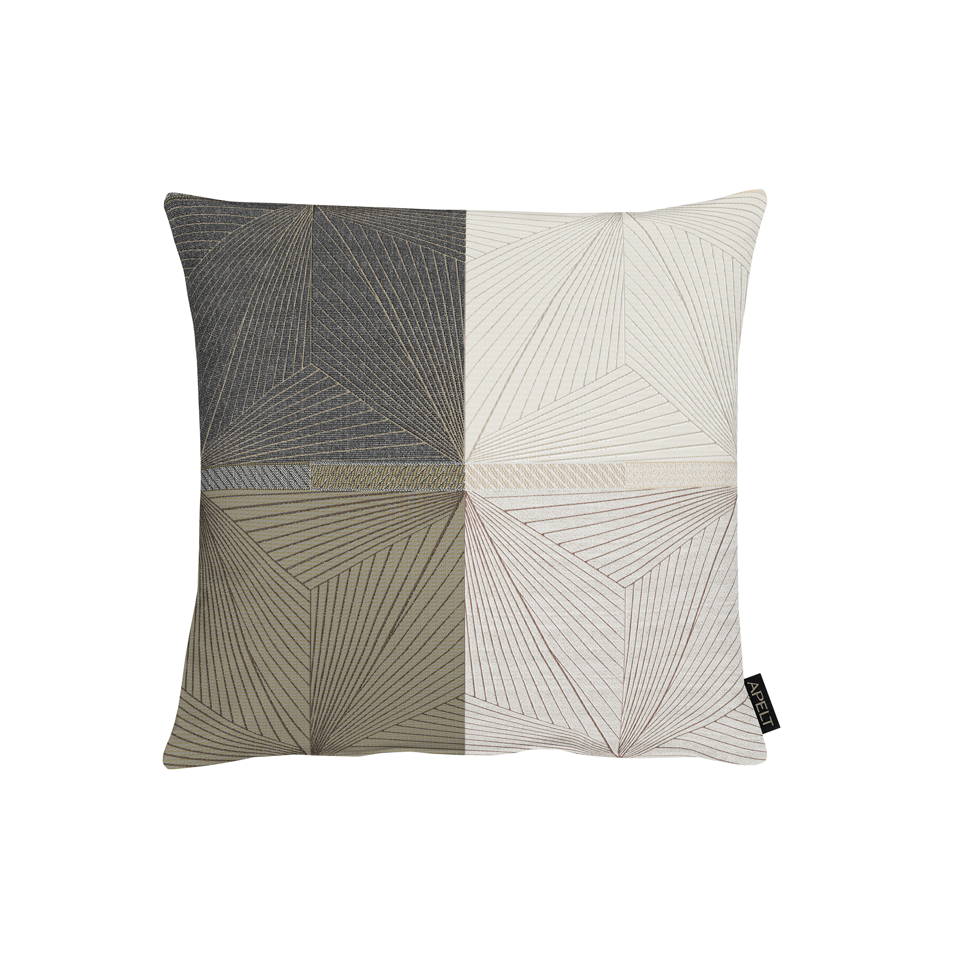 Kissen Tobia Beige Schwarz 45x45cm Kissen Tobia Beige Schwarz 45x45cm