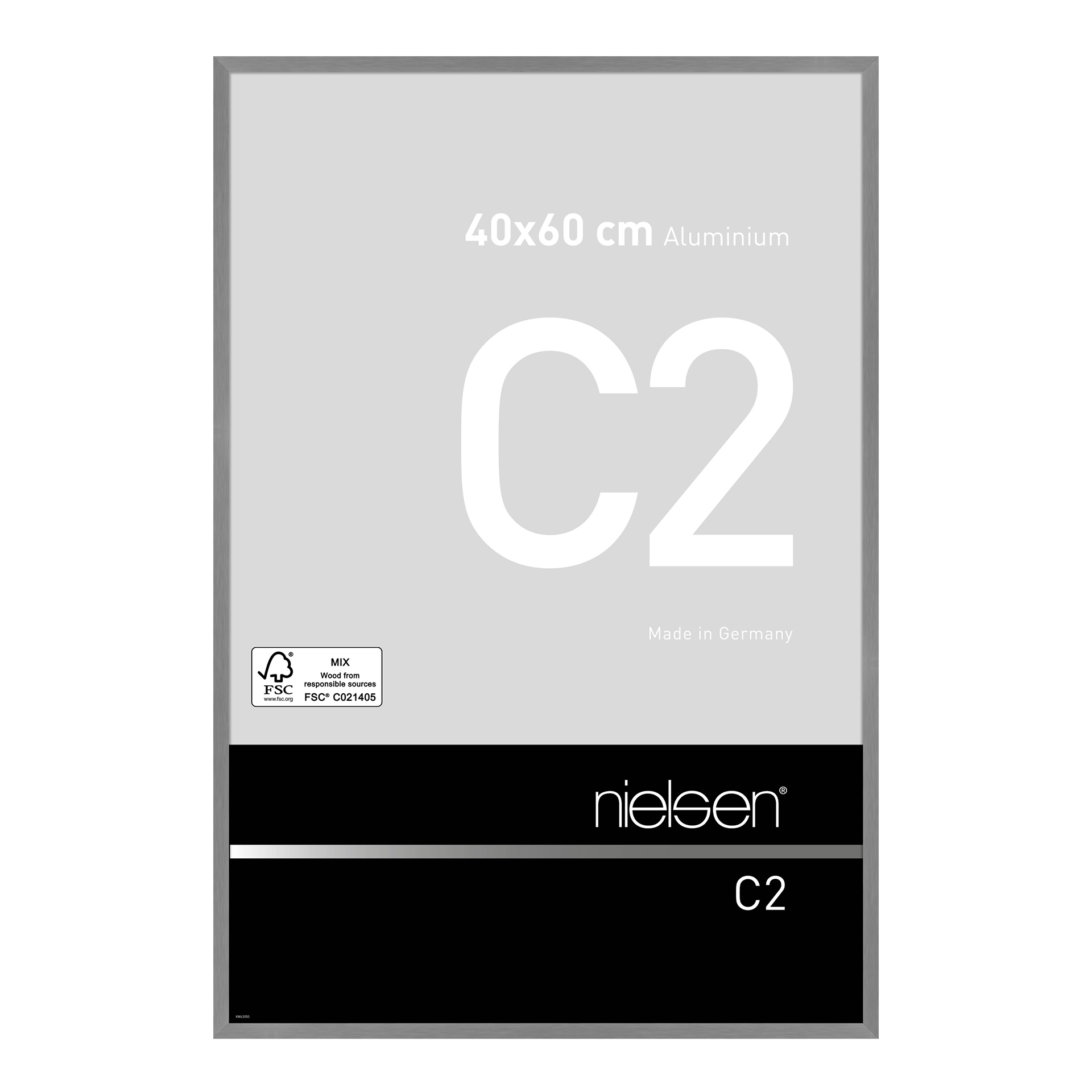 Bilderrahmen C2 Grau Stucktur matt