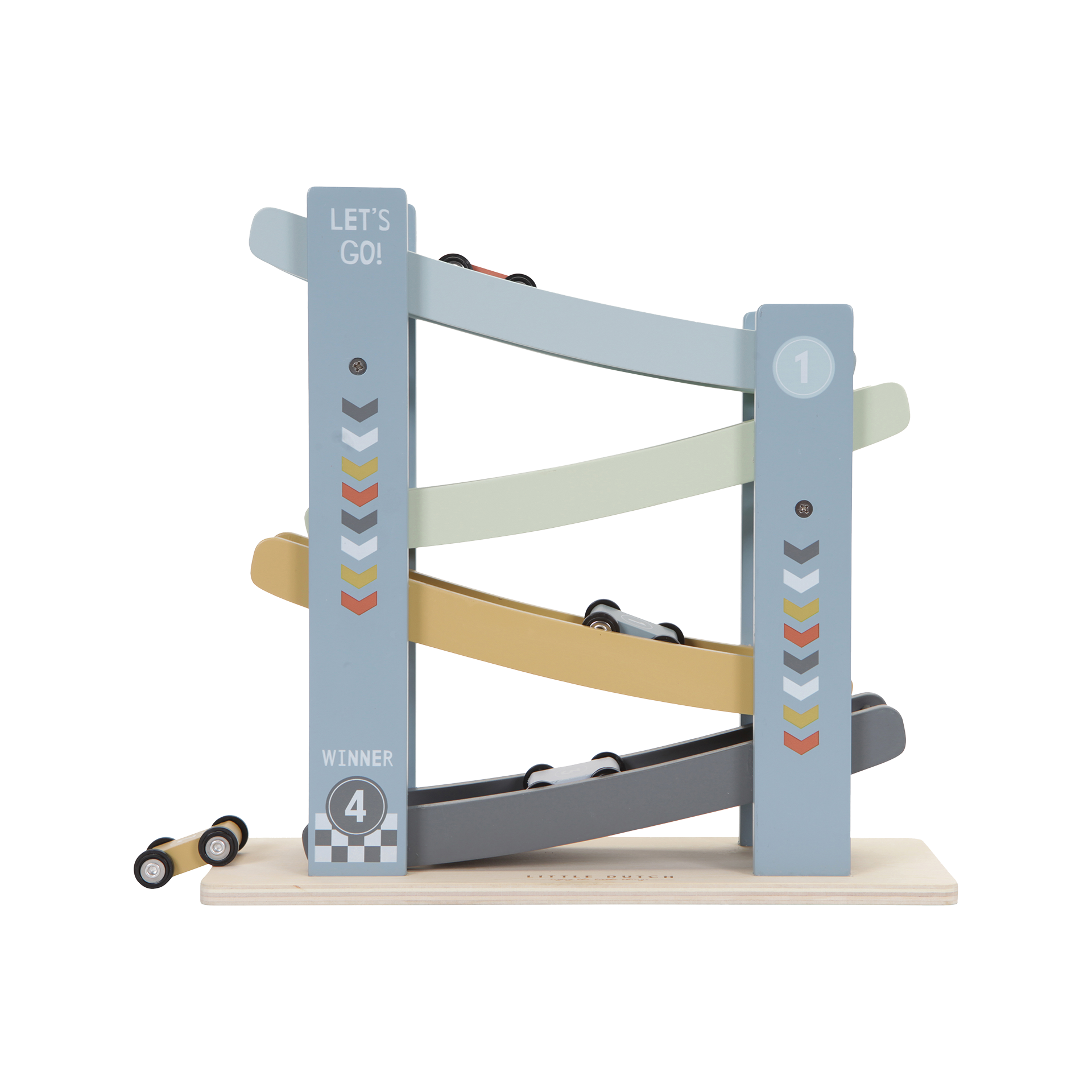 Holzspielzeug Little Dutch Rollbahn Cars blue Holzspielzeug Little Dutch Rollbahn Cars blue