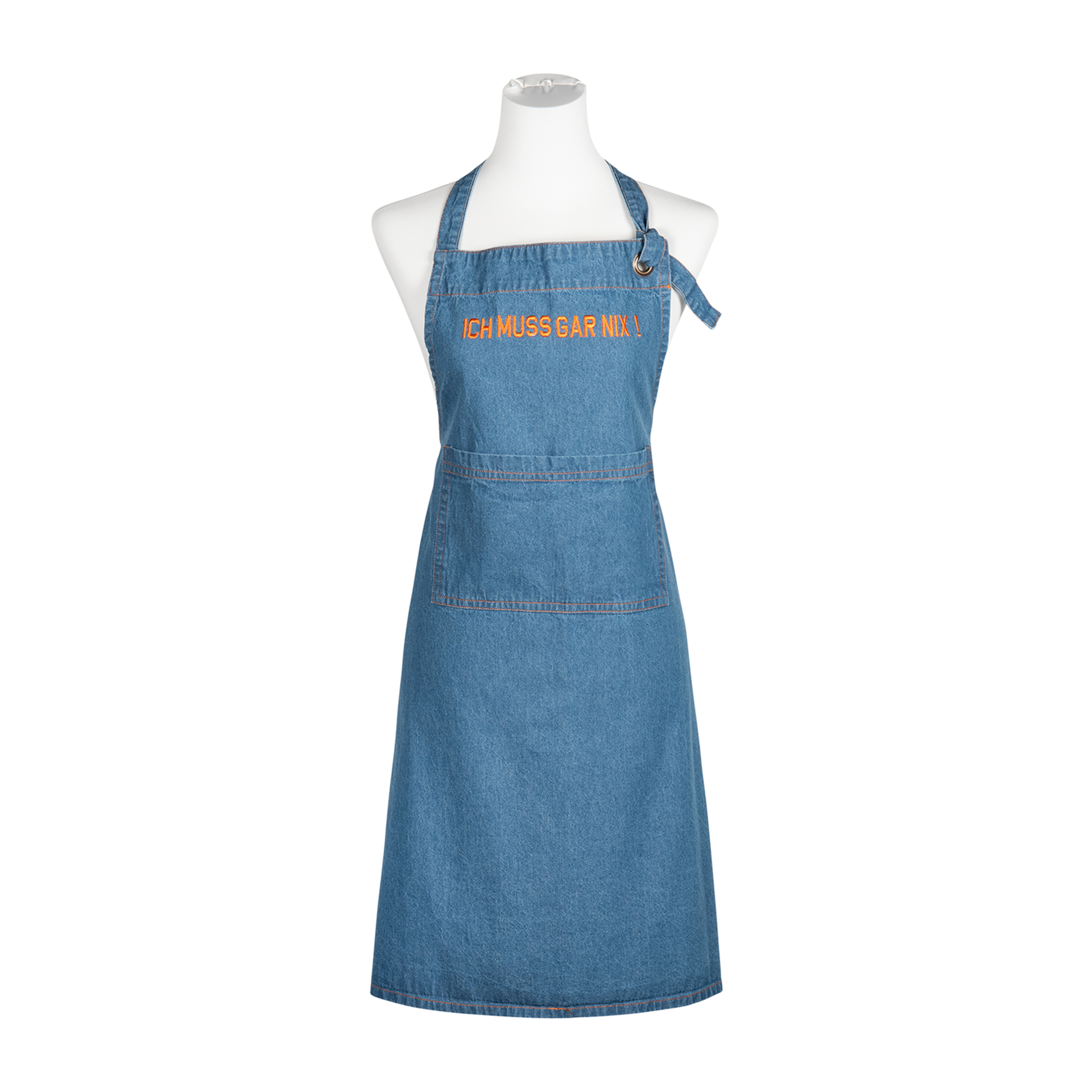 Schürze Denim Orange 80x80 Schürze Denim Orange 80x80