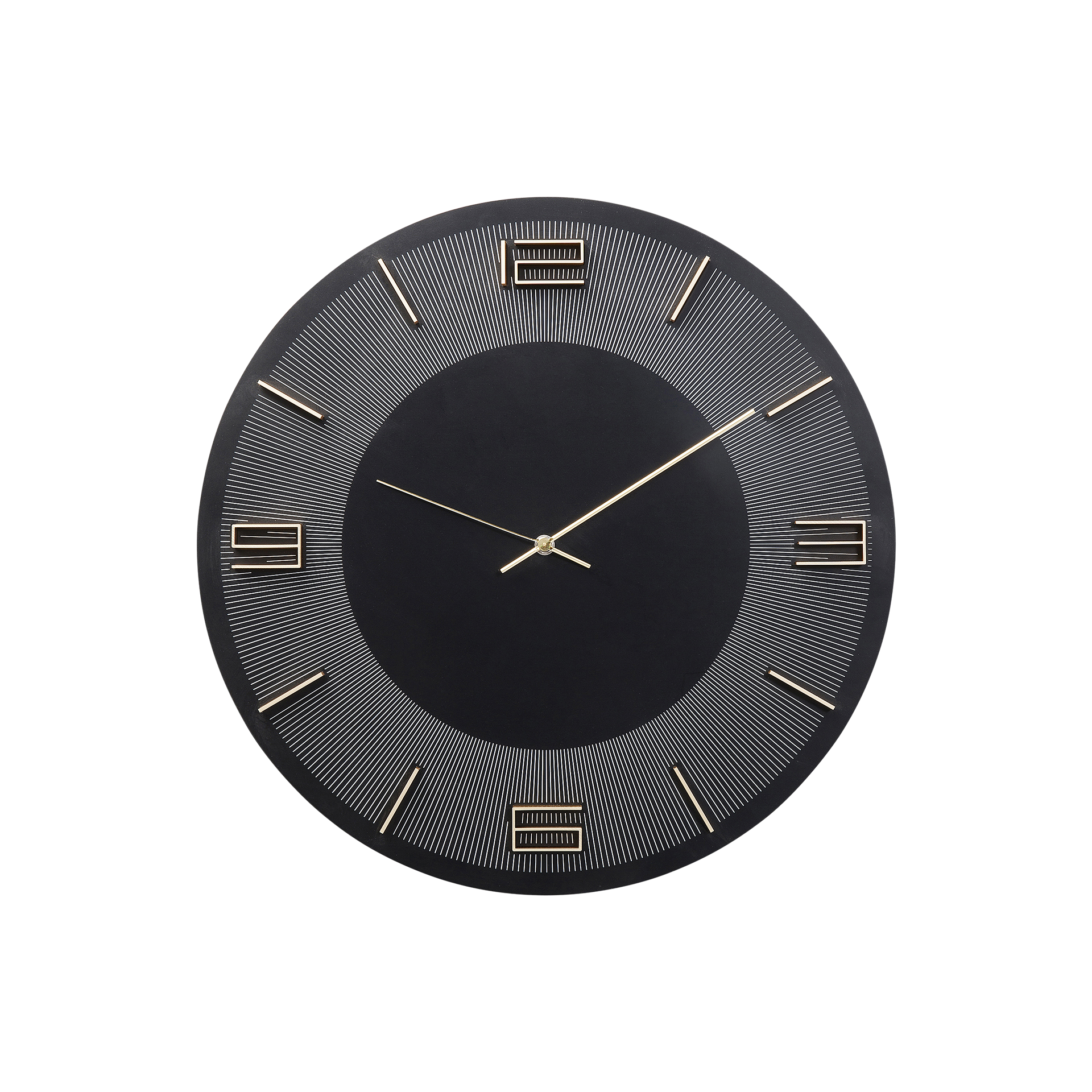 Kare Wanduhr Leonardo Schwarz