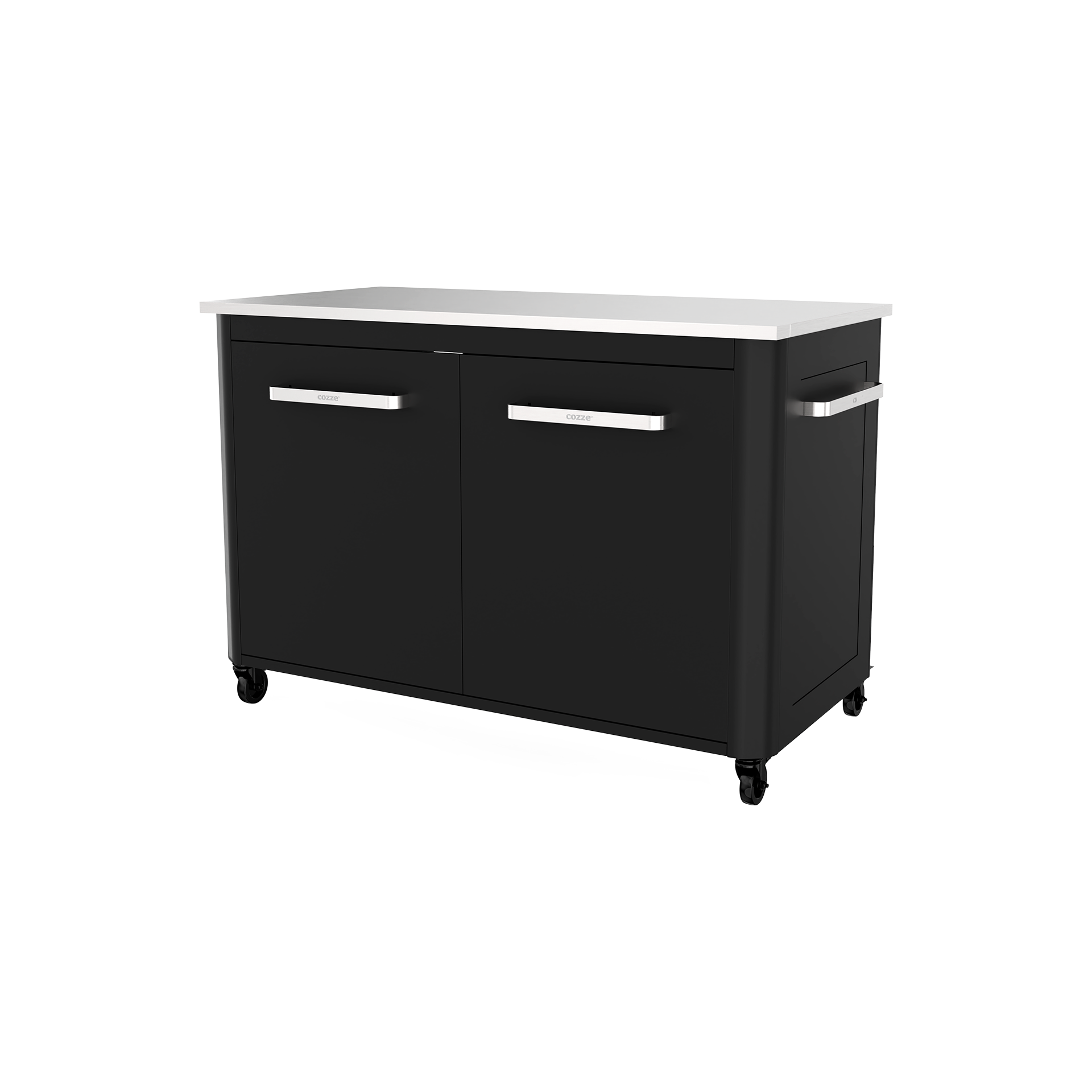 cozze® Gartenschrank Outdoorküche Schwarz 67*120*90
