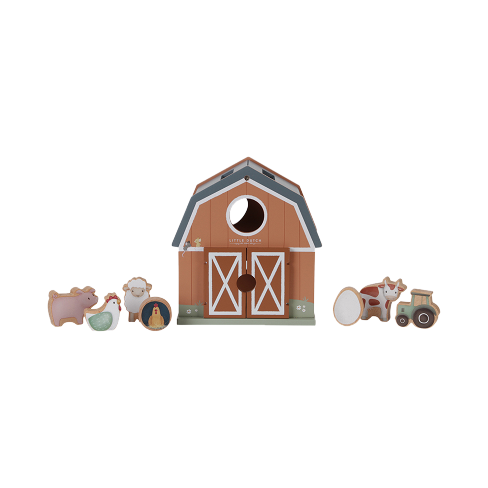 Holzspielzeug Little Dutch Formen-Steckspiel Little Farm Holzspielzeug Little Dutch Formen-Steckspiel Little Farm