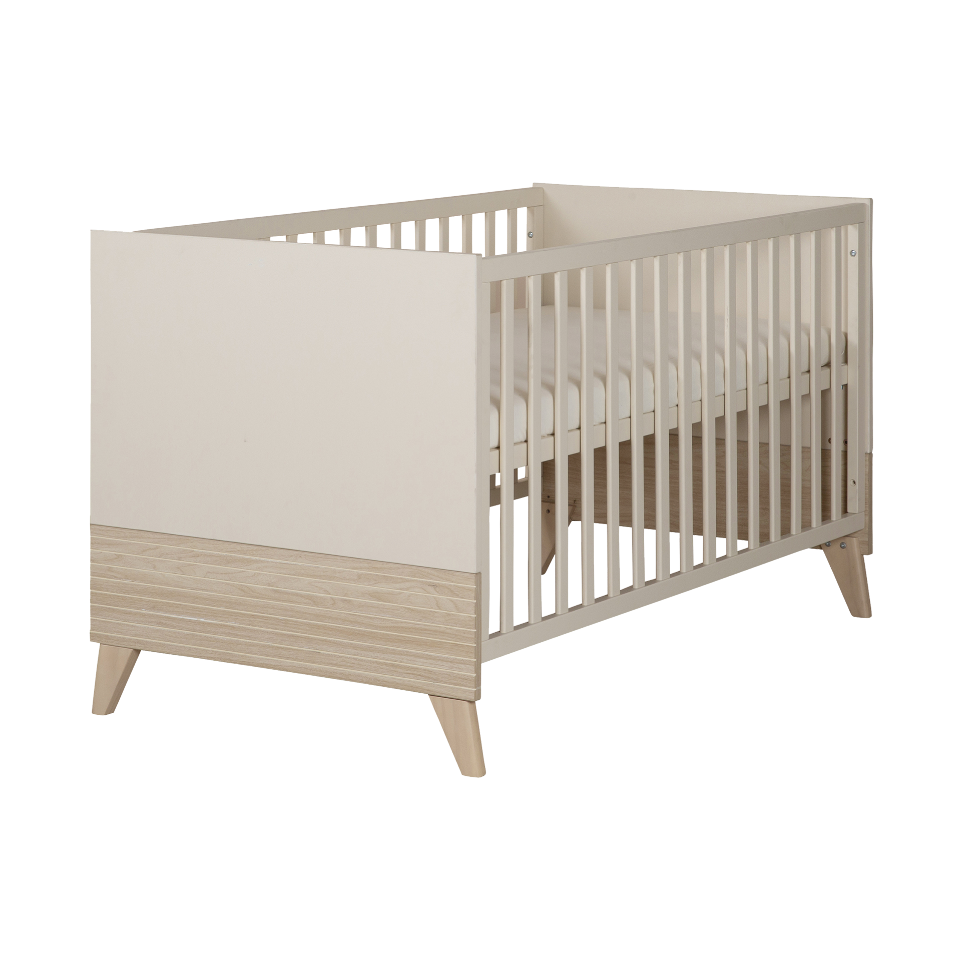 Zauberzwerg Babybett Siena 70x140 cm Beige