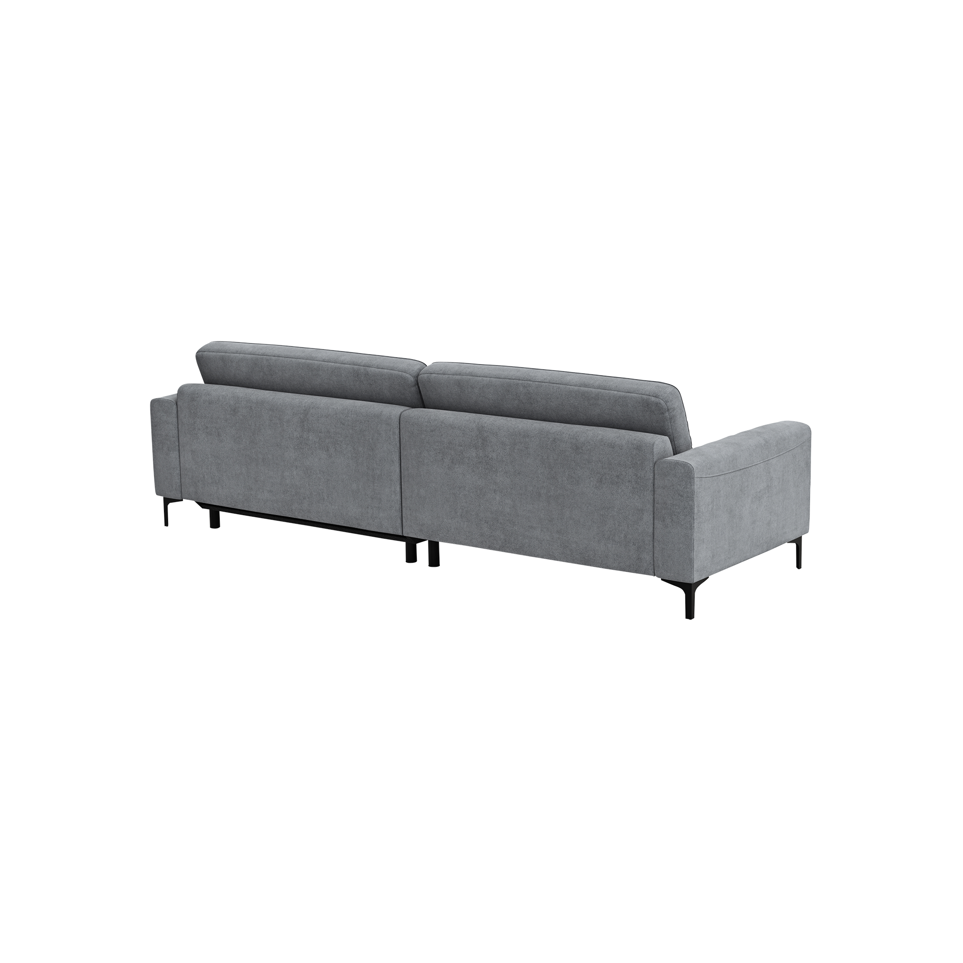Global wohnen Ecksofa Oviedo Grau langer Schenkel rechts Global wohnen Ecksofa Oviedo Grau langer Schenkel rechts