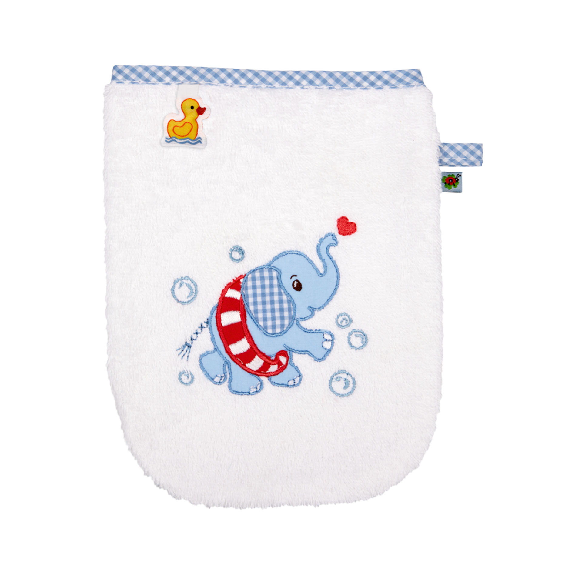 Waschhandschuh BabyGlück Elefant Blau