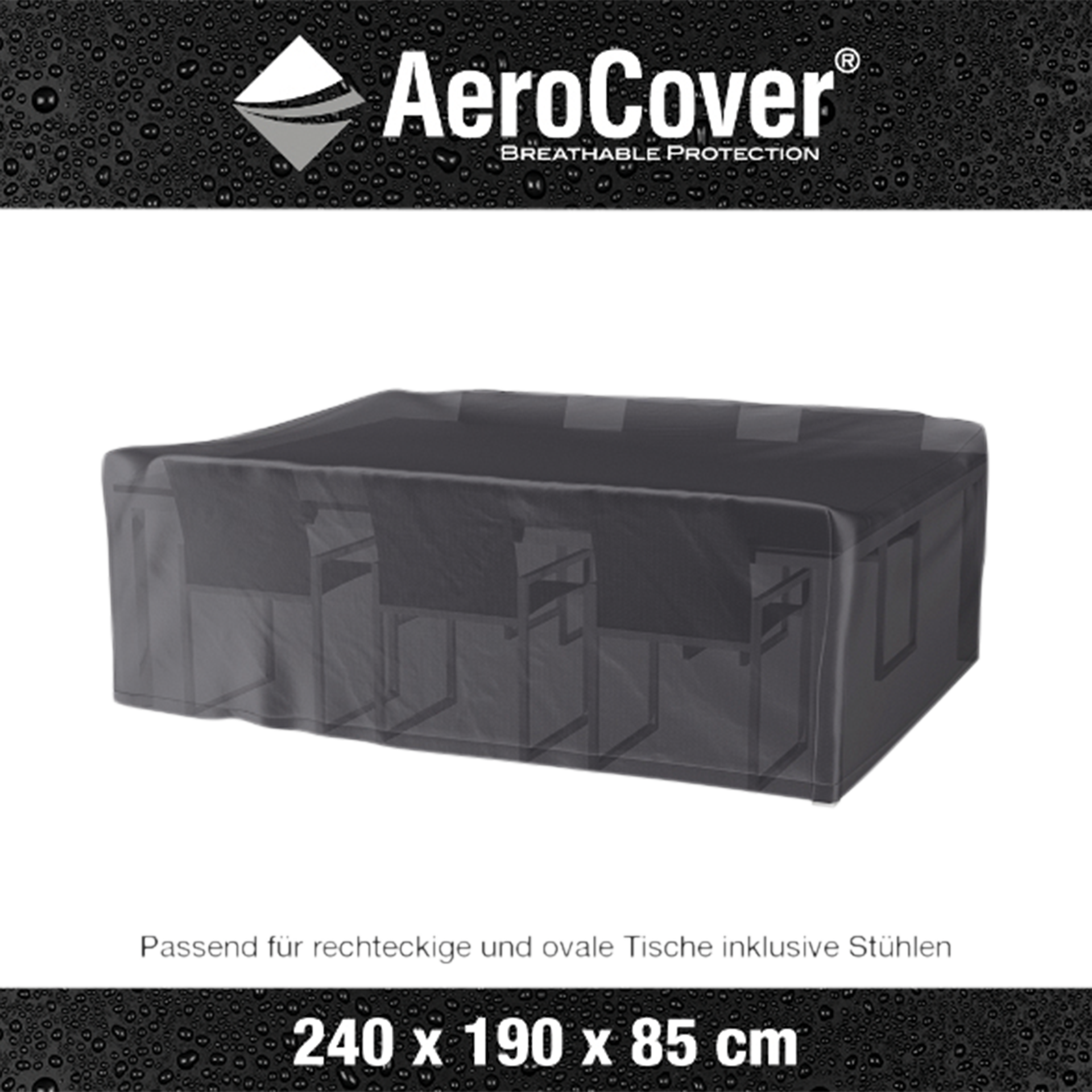 AeroCover Schutzhülle für Essgruppe 7916 rechteckig 240*190*85 AeroCover Schutzhülle für Essgruppe 7916 rechteckig 240*190*85