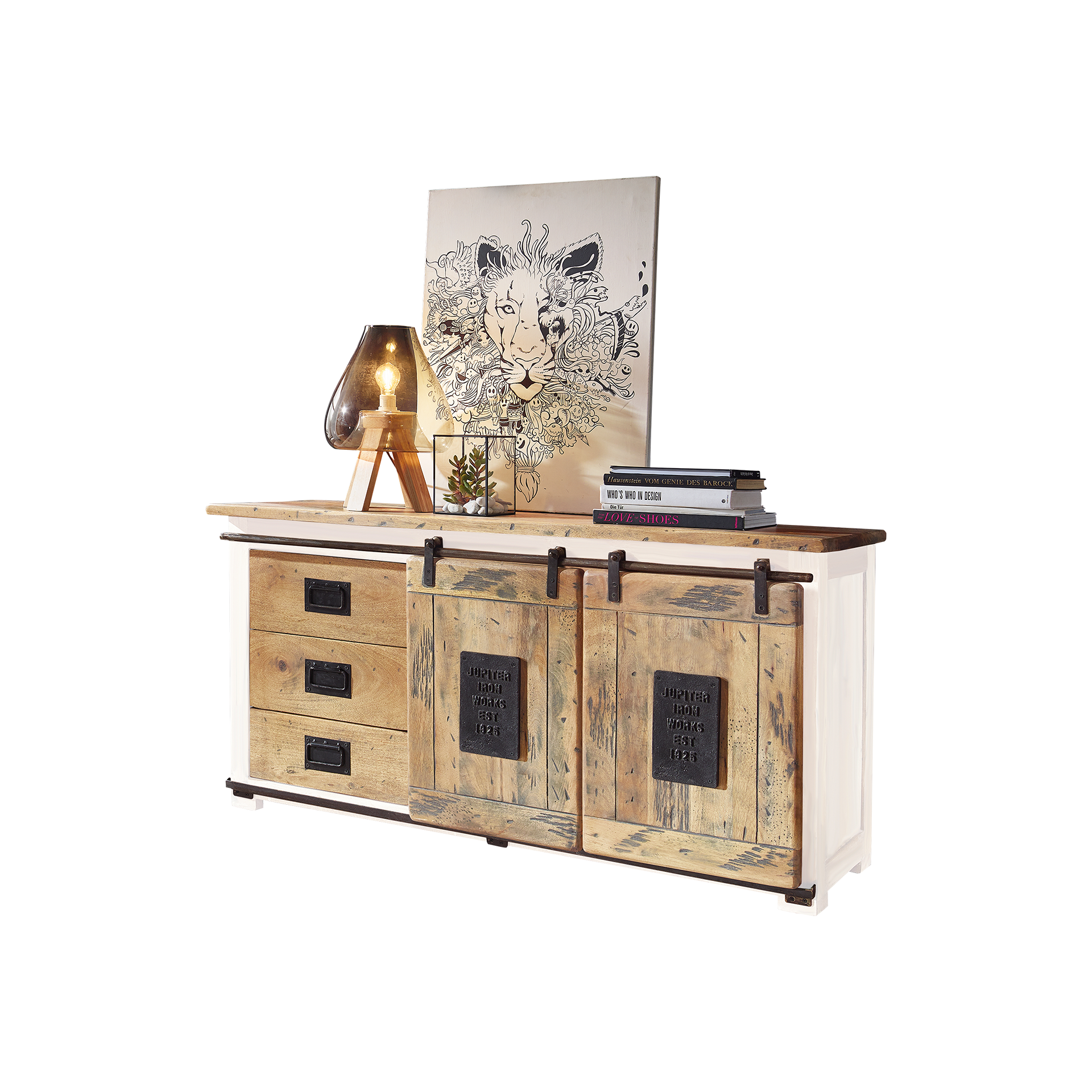 Novofurn Sideboard Lena Weiß 45*150*80 Novofurn Sideboard Lena Weiß 45*150*80