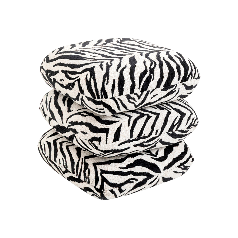 Kare Hocker Pepino Tiger Schwarz