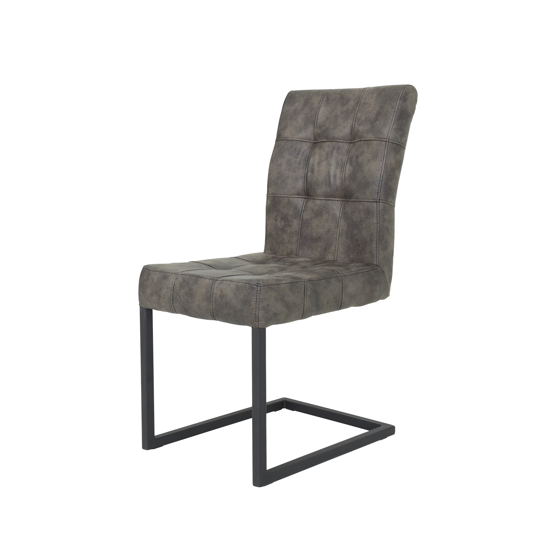 Stuhl Dolce Bezug Vintage Braun Gestell Anthrazit Stuhl Dolce Bezug Vintage Braun Gestell Anthrazit