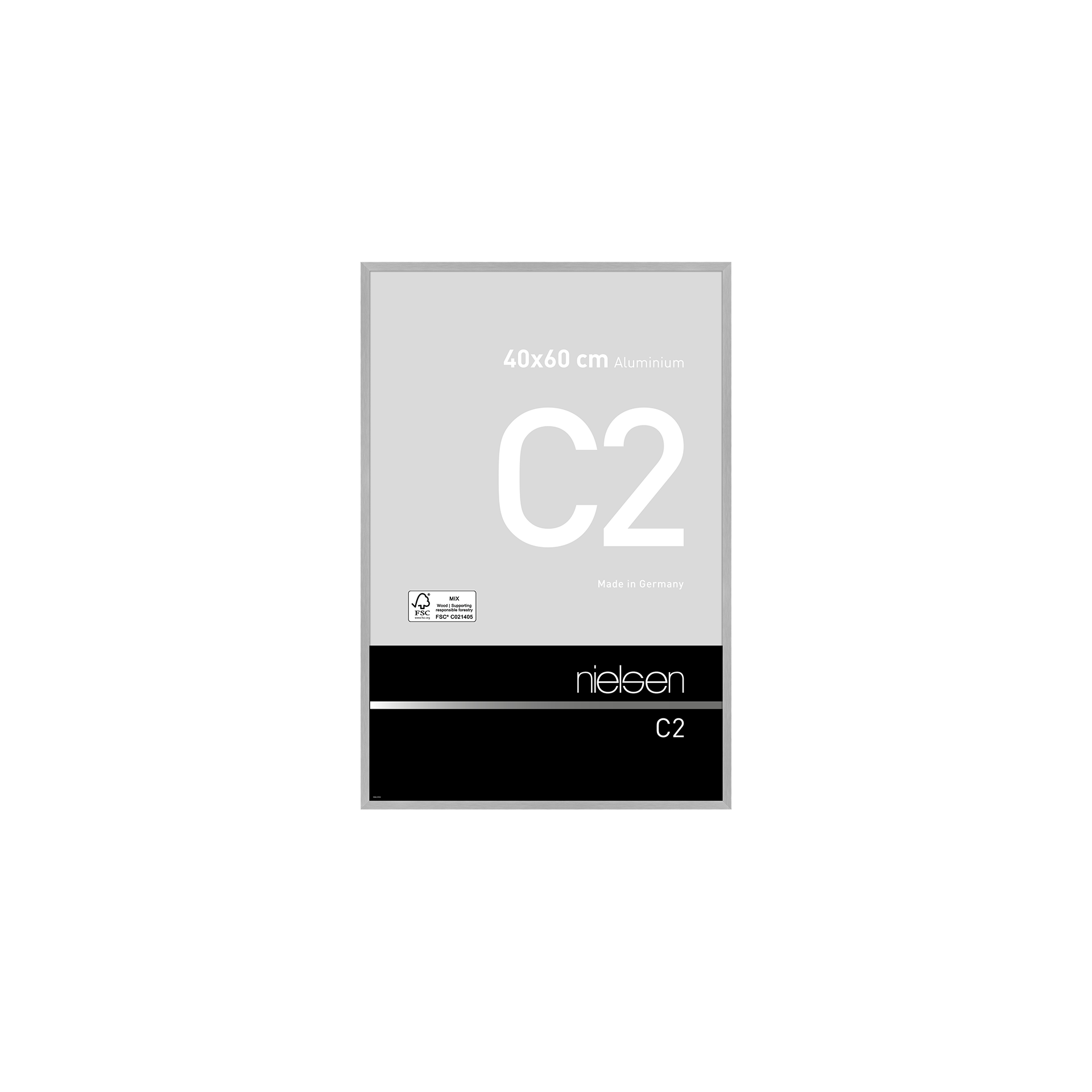 Bilderrahmen C2 Struktur silber matt