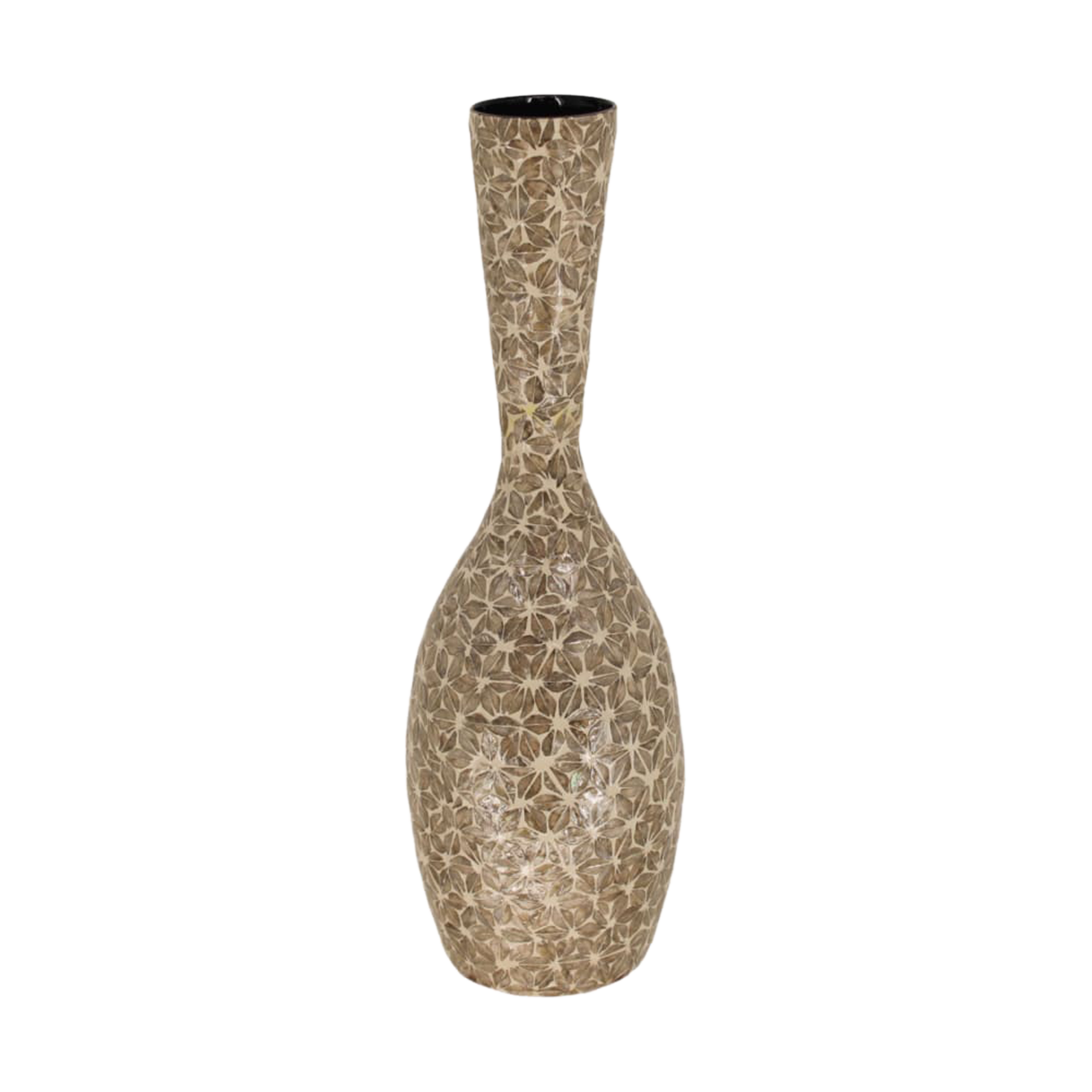 Vase Capiz Braun-Weiß Vase Capiz Braun-Weiß