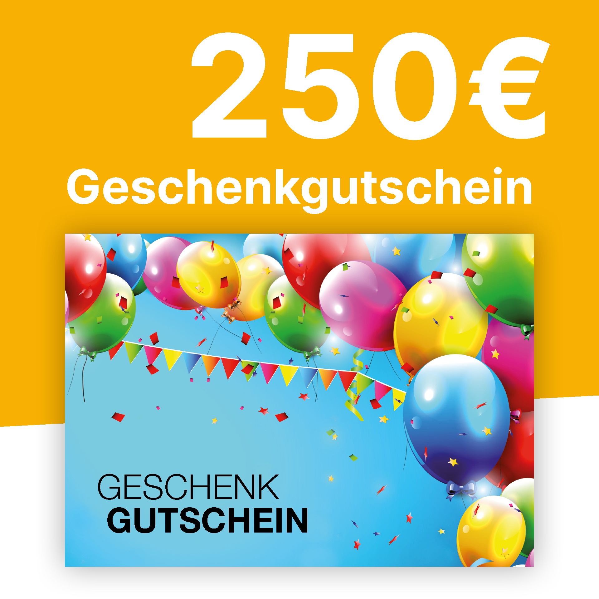 Gutschein 250,- € Gutschein 250,- €