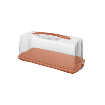 Kuchenbehälter Fresh coral clay gedeckt