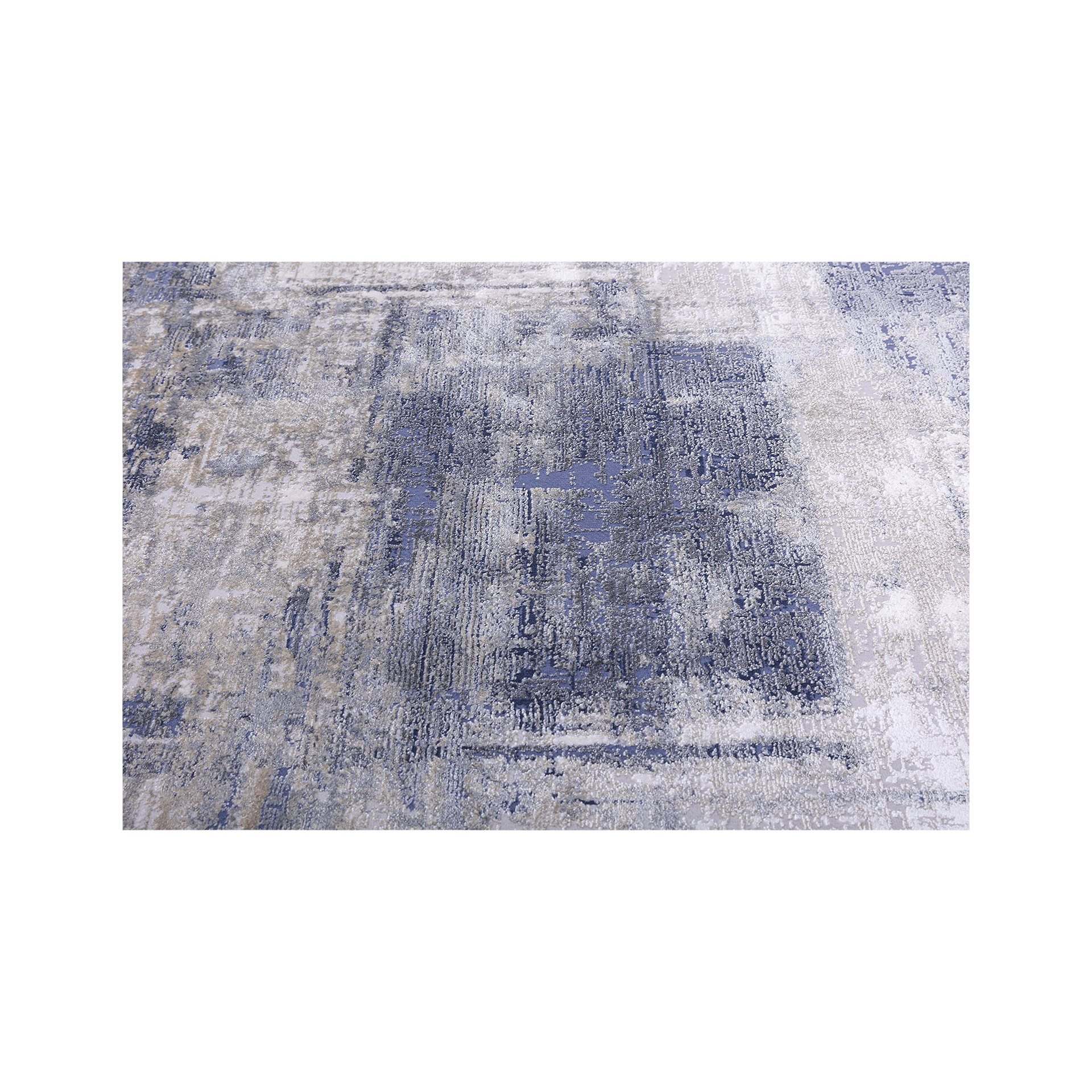 Teppich Atlantis 140x200cm blau hellbeige Teppich Atlantis 140x200cm blau hellbeige
