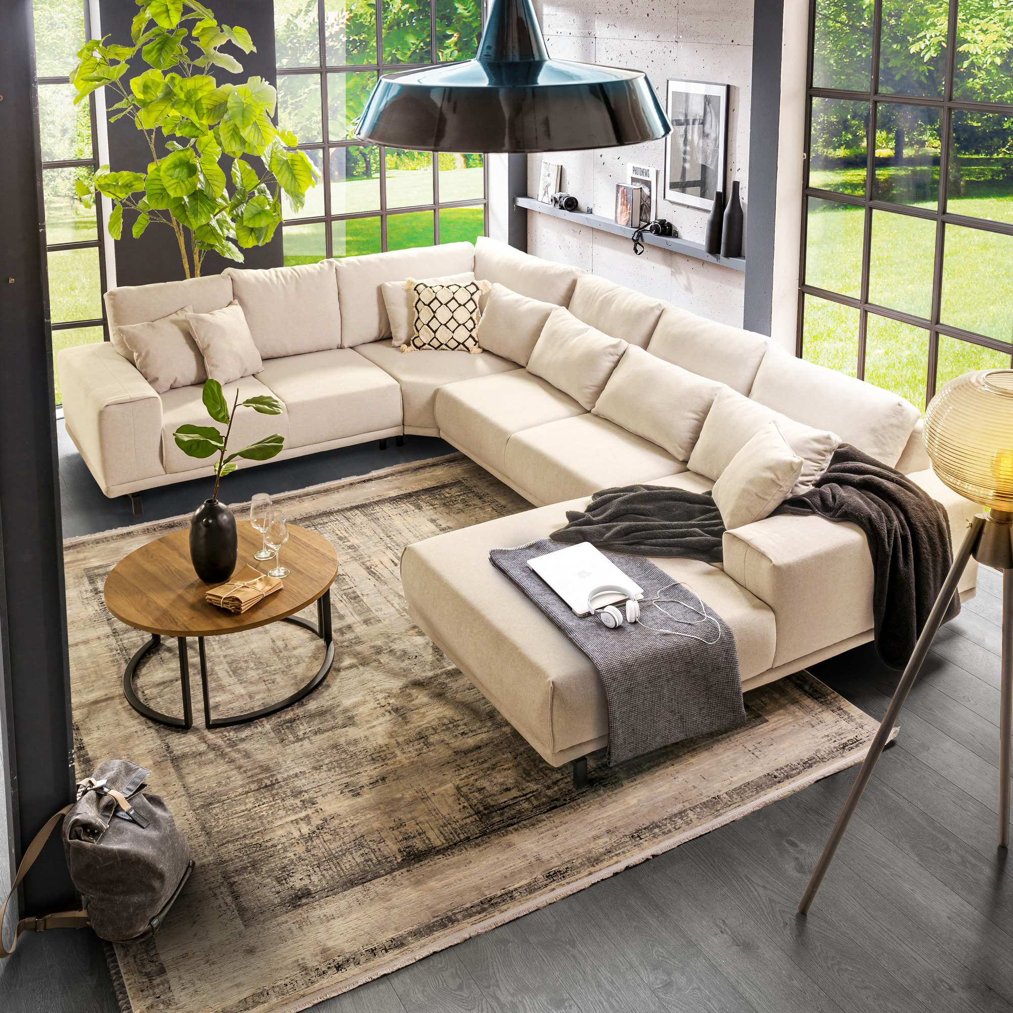 Wohnlandschaft Rebecca Beige