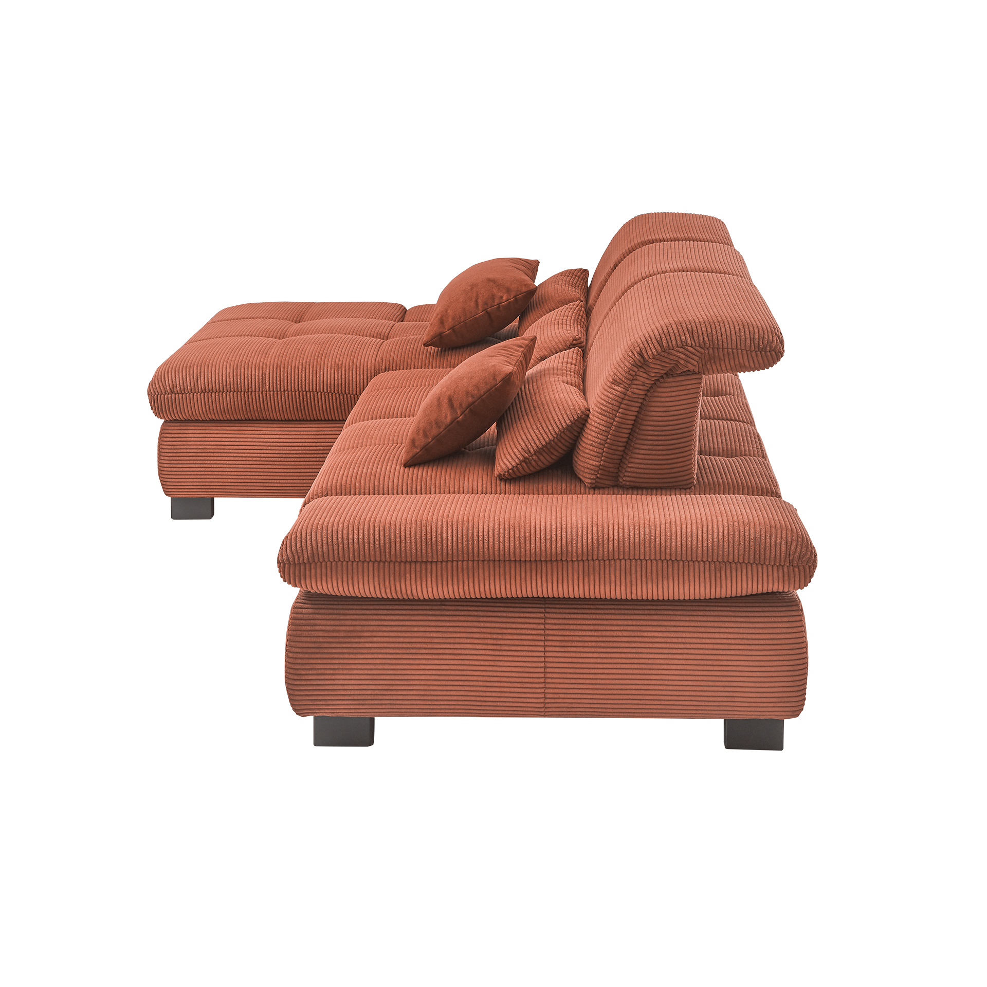 set one by Musterring Ecksofa Cordula Rot Ottomane links set one by Musterring Ecksofa Cordula Rot Ottomane links