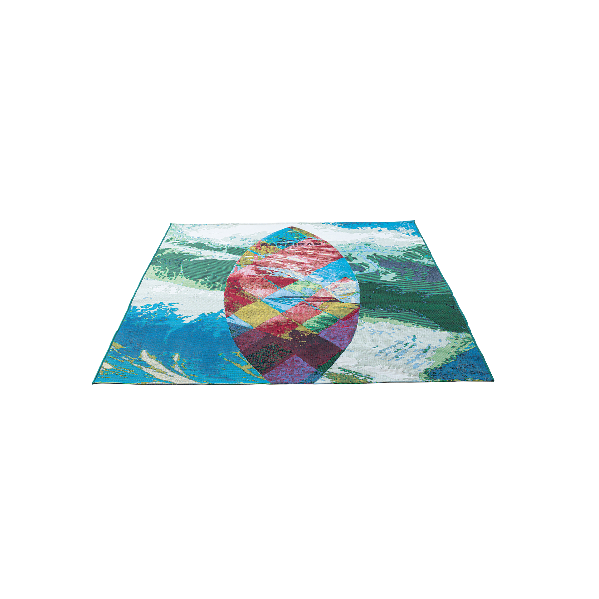 Outdoorteppich Sansibar Rantum Beach 130x190 Multi Board Blue Outdoorteppich Sansibar Rantum Beach 130x190 Multi Board Blue