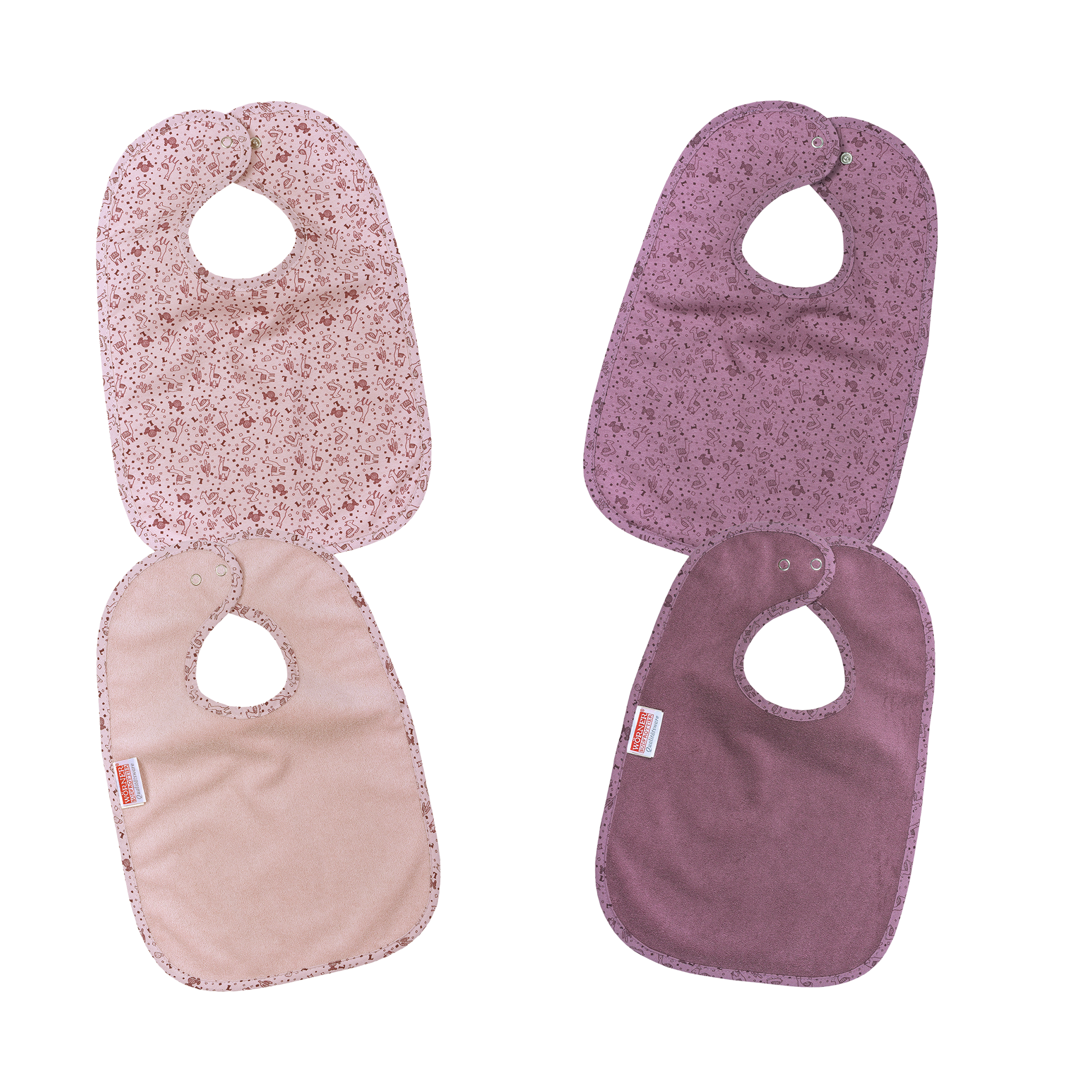 Lätzchen Lamas 2-teilig Rosa Lätzchen Lamas 2-teilig Rosa