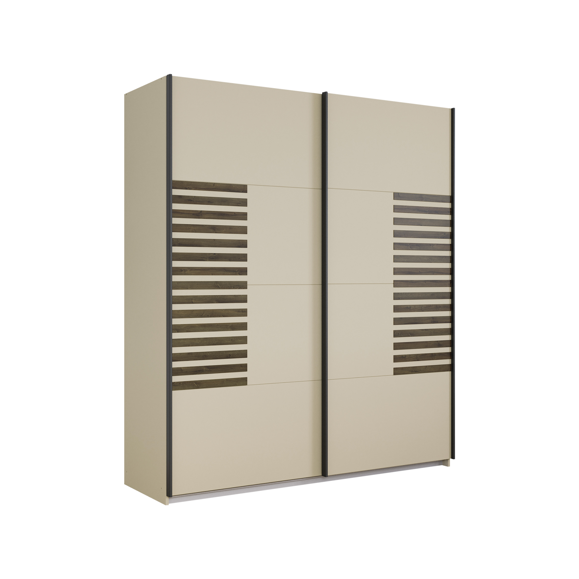 Schwebetürenschrank Barea Beige 62*181*210