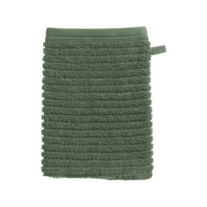 Casea Waschhandschuh Casea Almeria Waldgrün 15x21cm