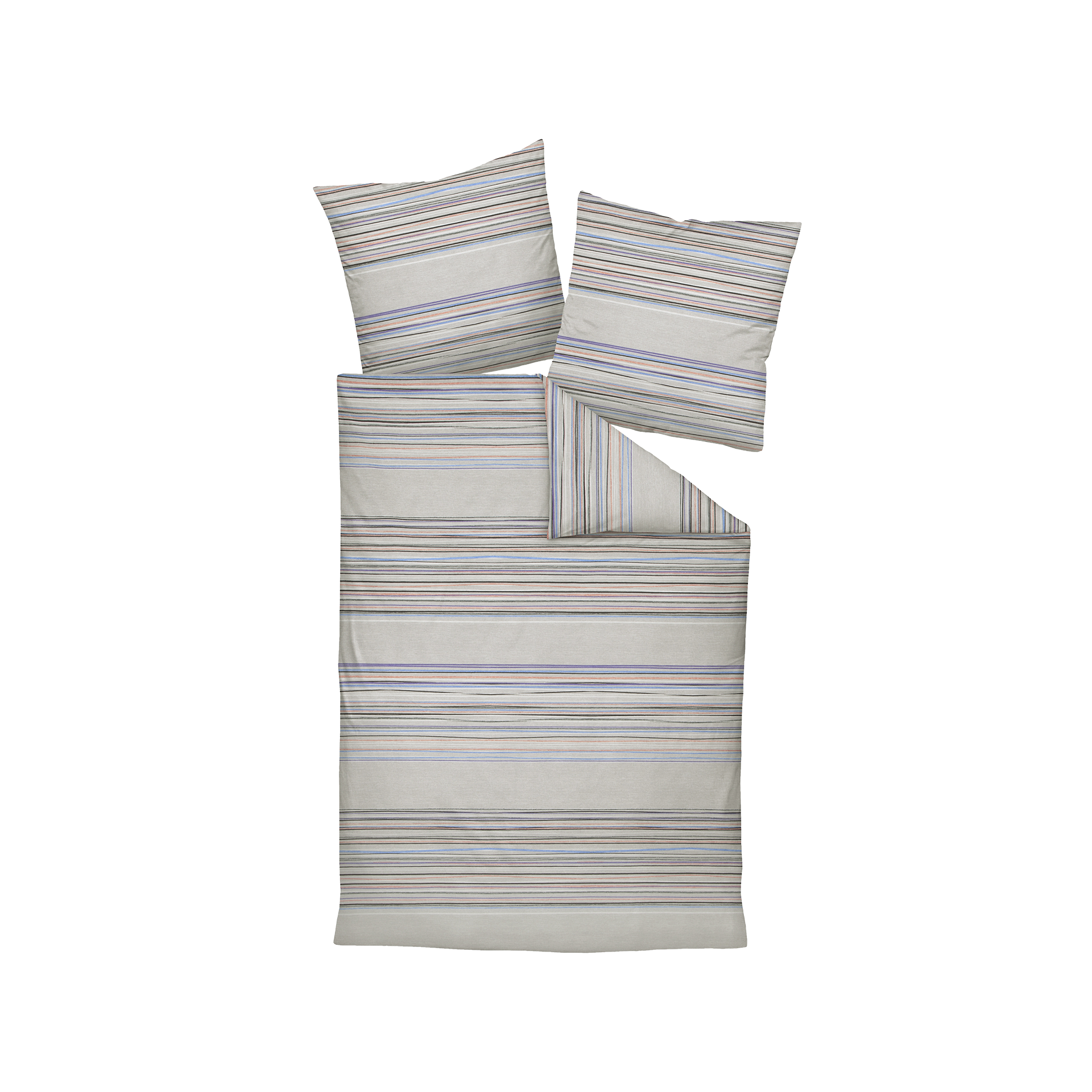 Biberbettwäsche Davos Platin 135x200cm Biberbettwäsche Davos Platin 135x200cm