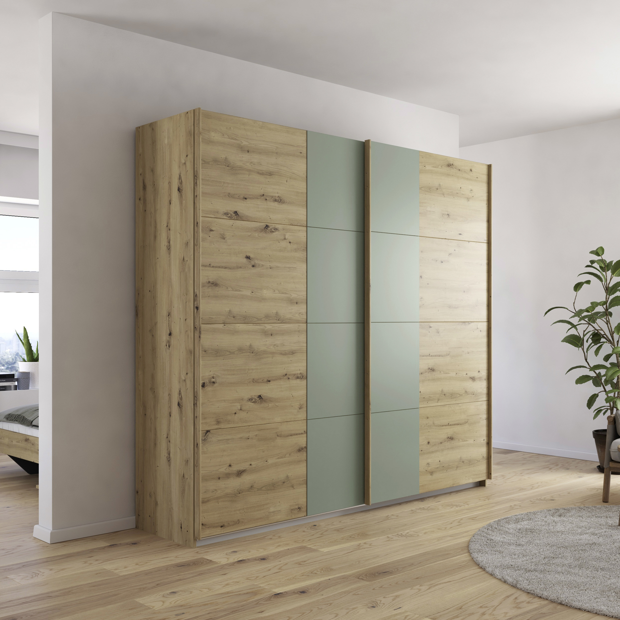 Schwebetürenschrank Dana Holzfarben 62*226*210 Schwebetürenschrank Dana Holzfarben 62*226*210