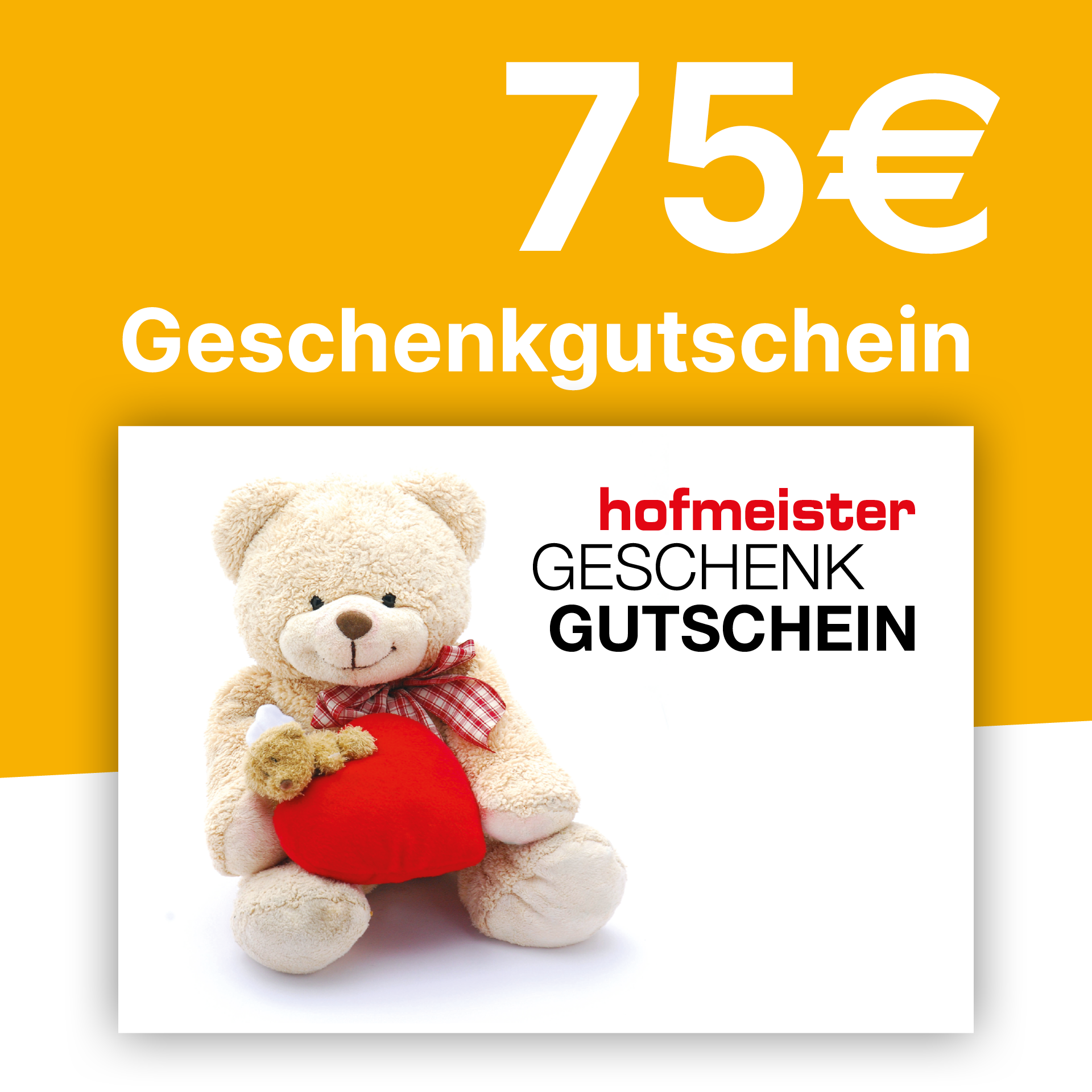 Gutschein 75,- € Gutschein 75,- €