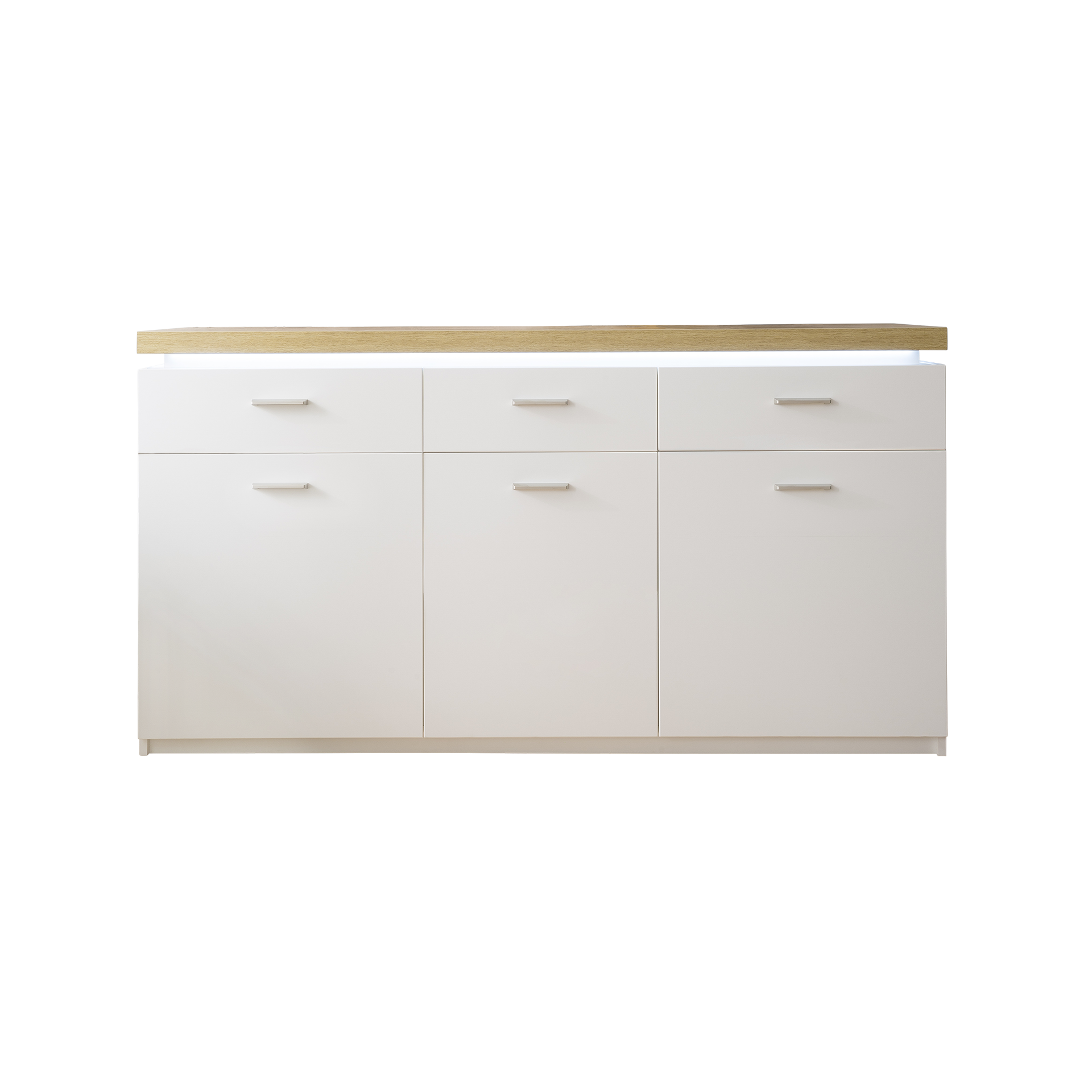 Sideboard Cathy Weiß Wotan Eiche