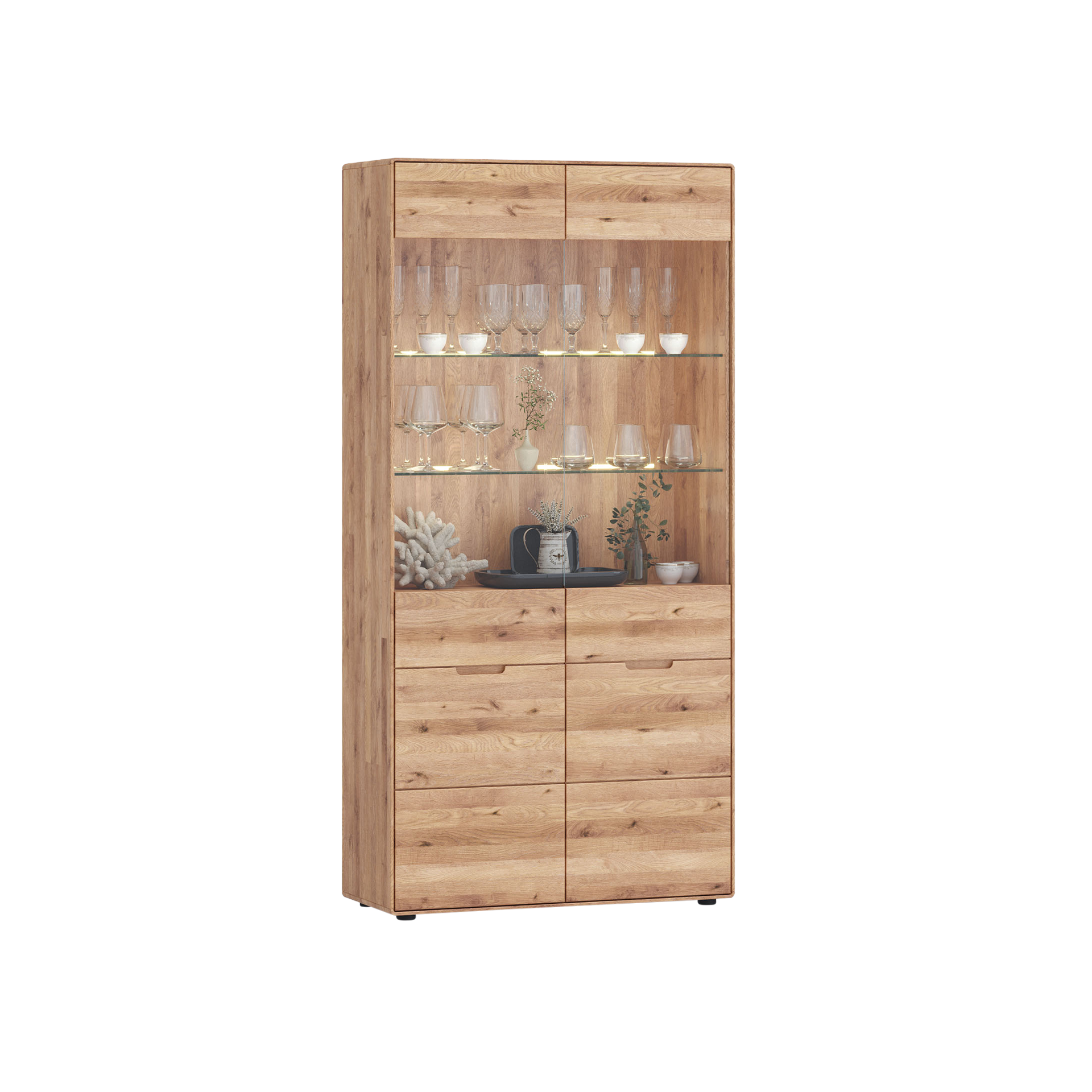 Vitrine Newcastle Eichefarben Vitrine Newcastle Eichefarben