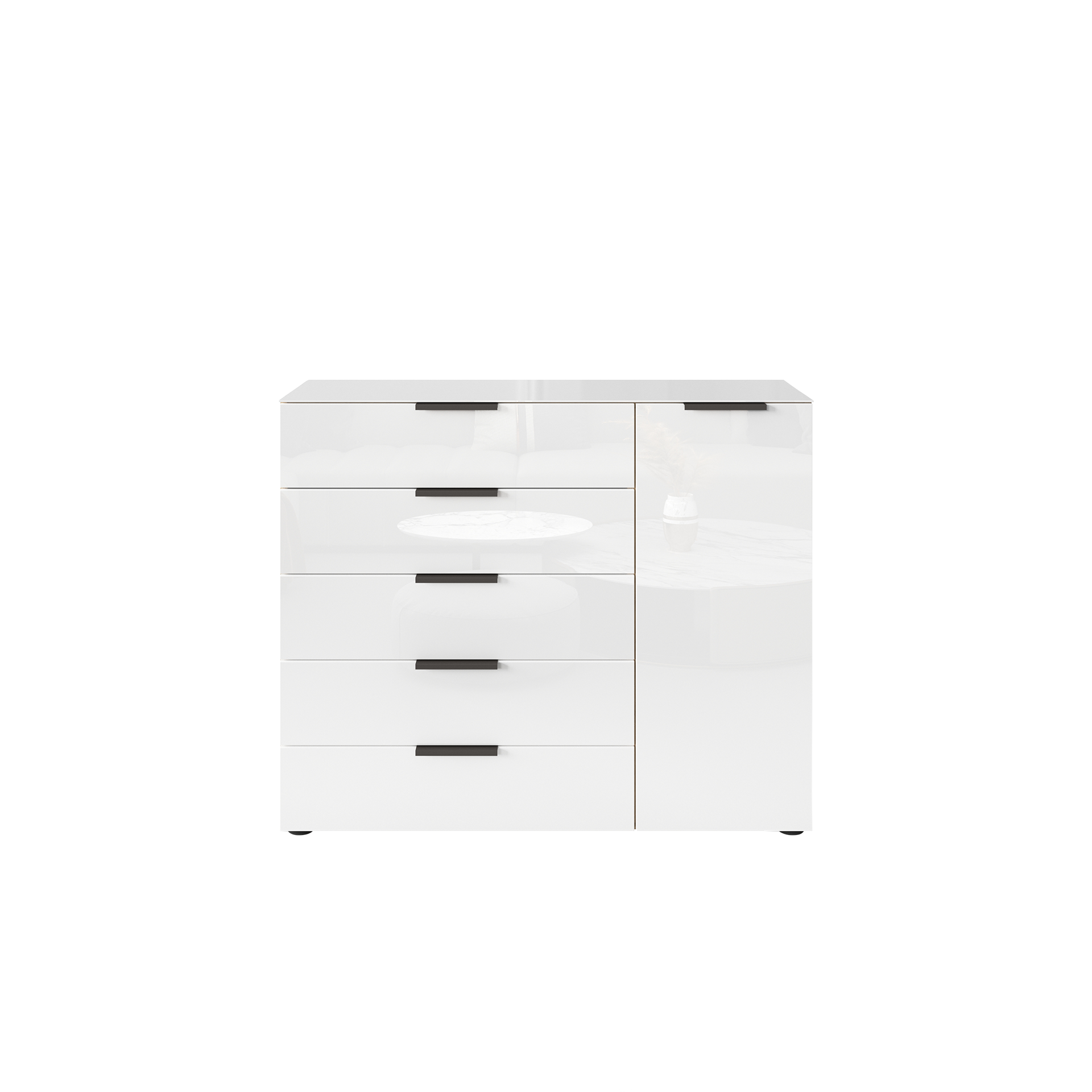 Kommode Fleur Weiß 42*120*99 Kommode Fleur Weiß 42*120*99