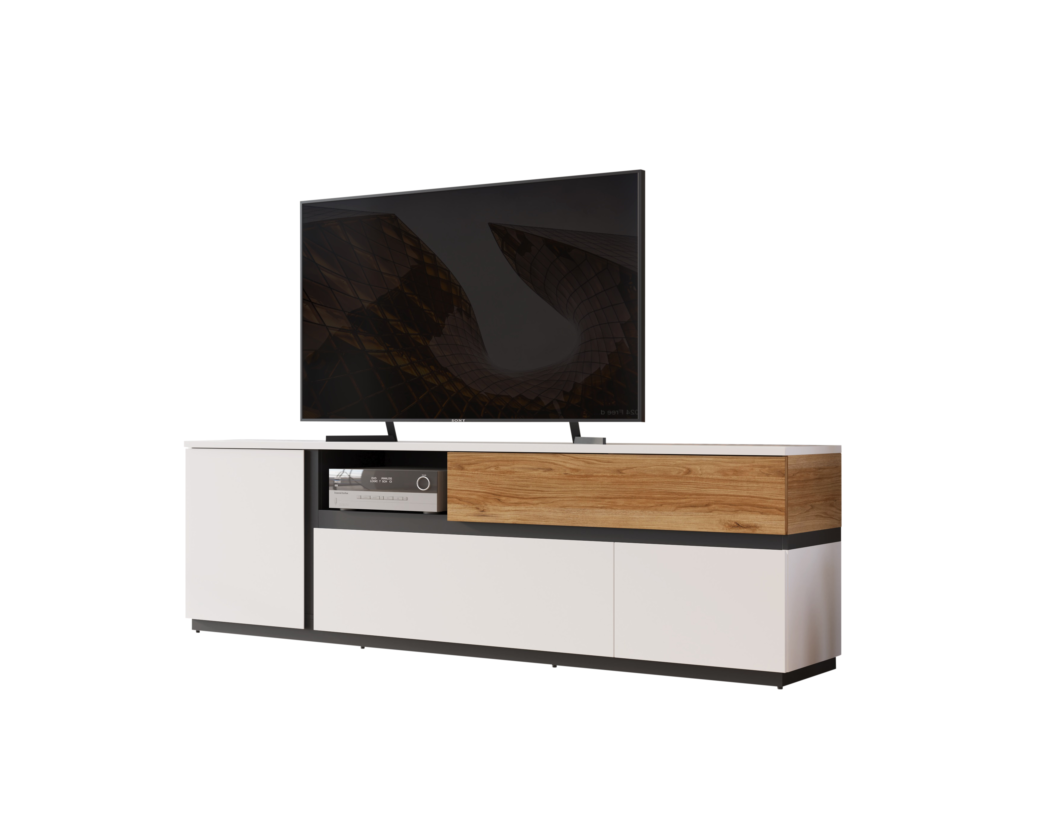 Paul Phillip Lowboard Walea Weiß 210.5*40*63.1 Paul Phillip Lowboard Walea Weiß 210.5*40*63.1