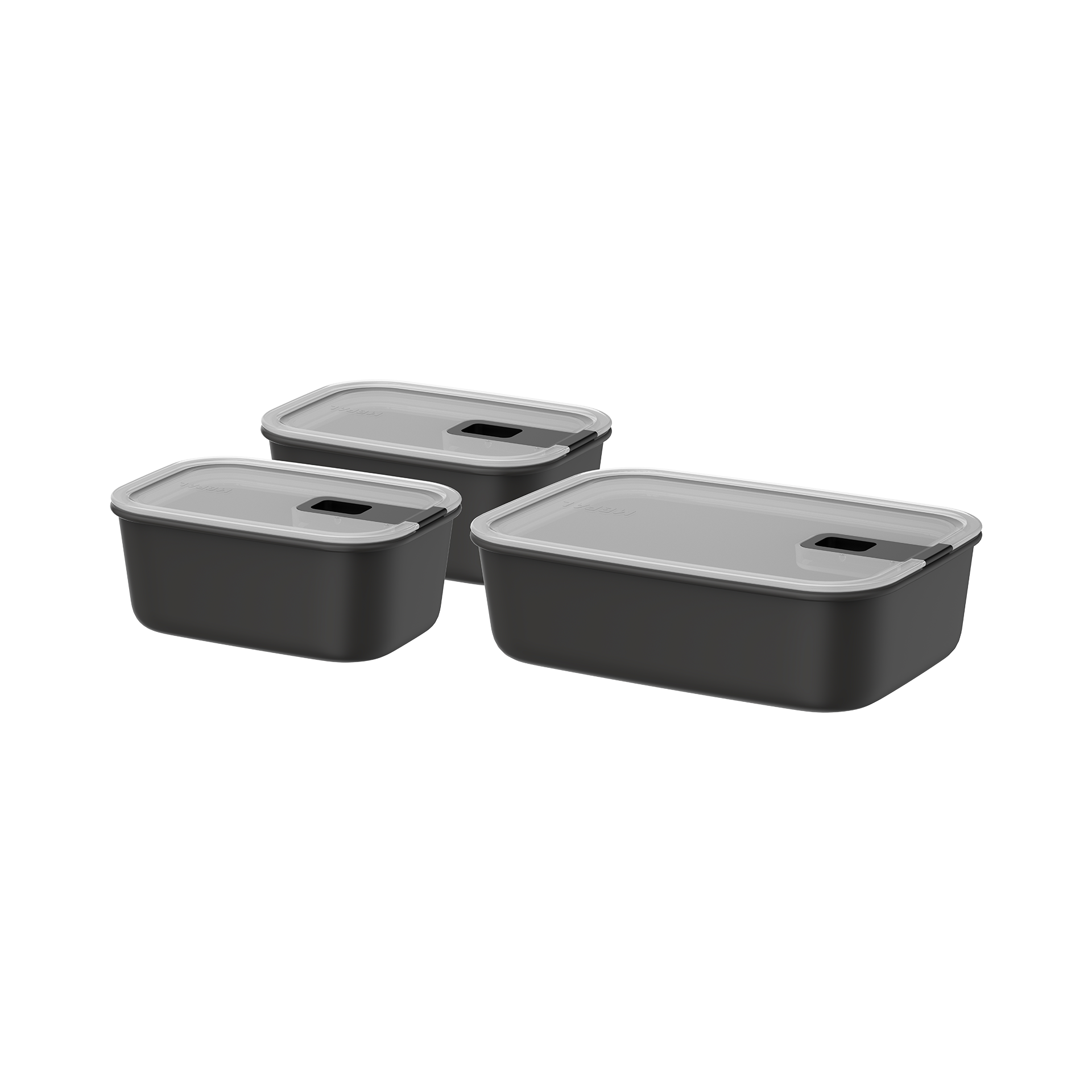 Mepal Frischhaltedosen-Set Easyclip Nordic Black Mepal Frischhaltedosen-Set Easyclip Nordic Black