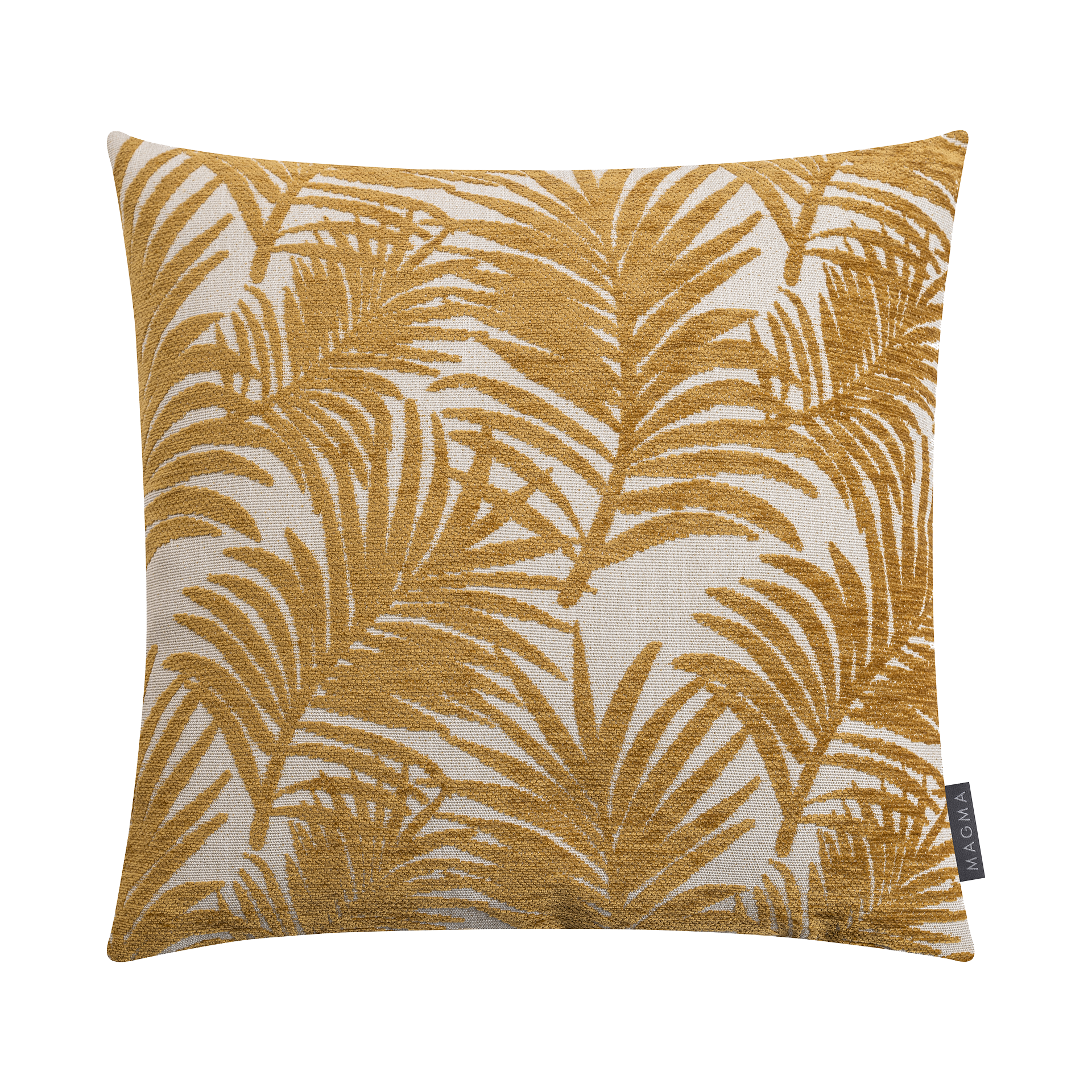 Kissenhülle Leaves Senf 45x45cm Kissenhülle Leaves Senf 45x45cm