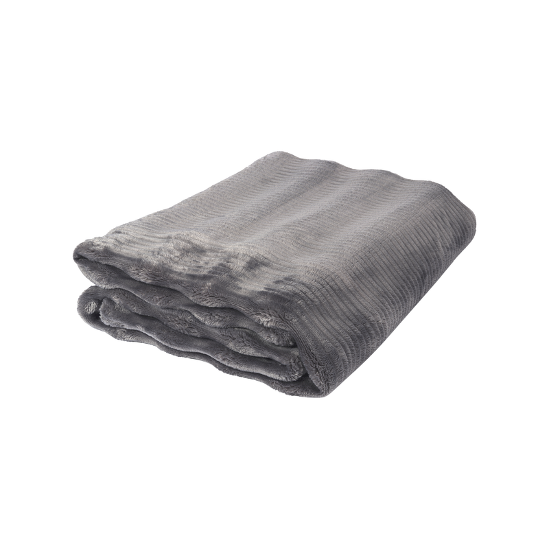 Plaid Nevio Mittelgrau 150x200cm Plaid Nevio Mittelgrau 150x200cm