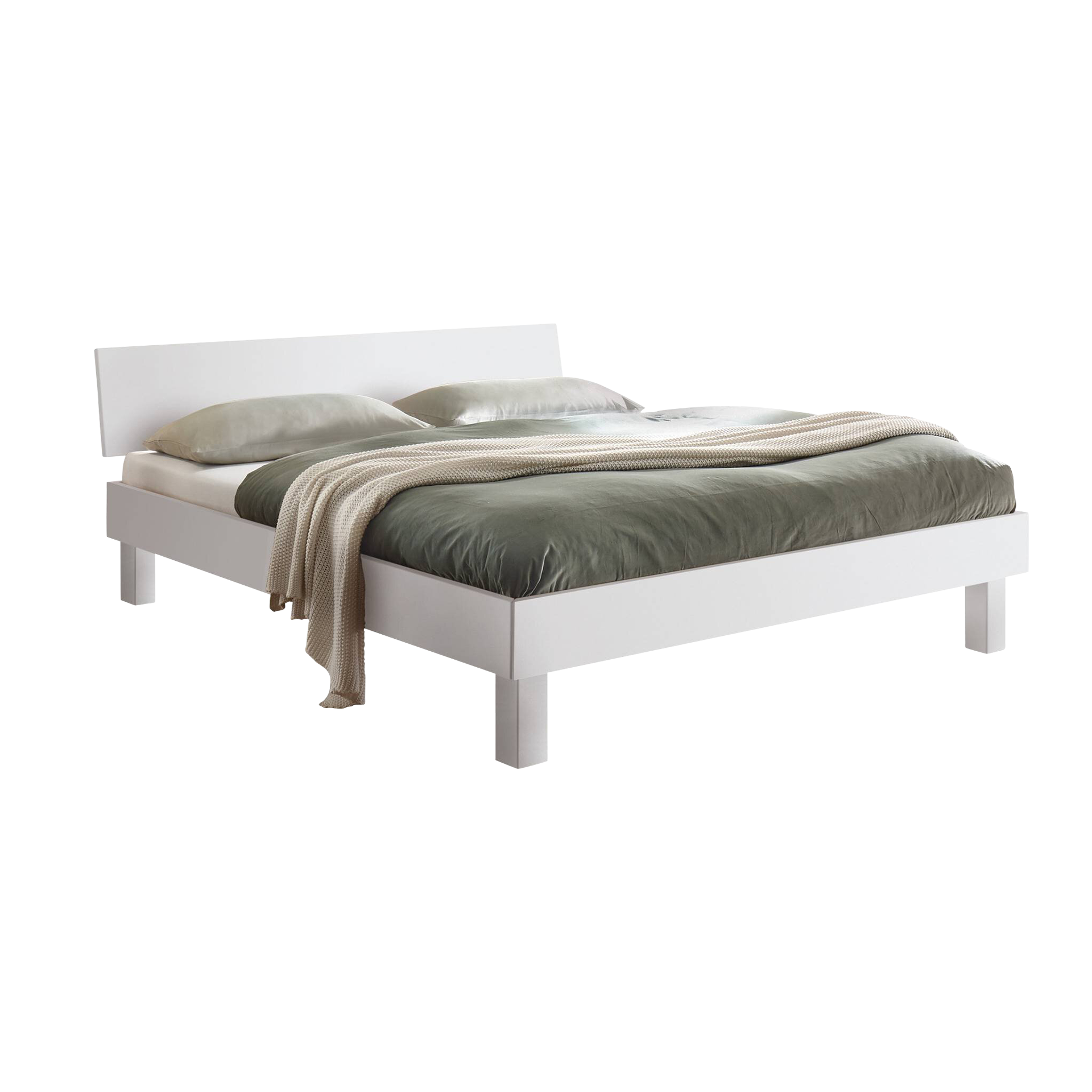 HASENA Bett Forti Gestell Weiß lackiert 100x200 cm