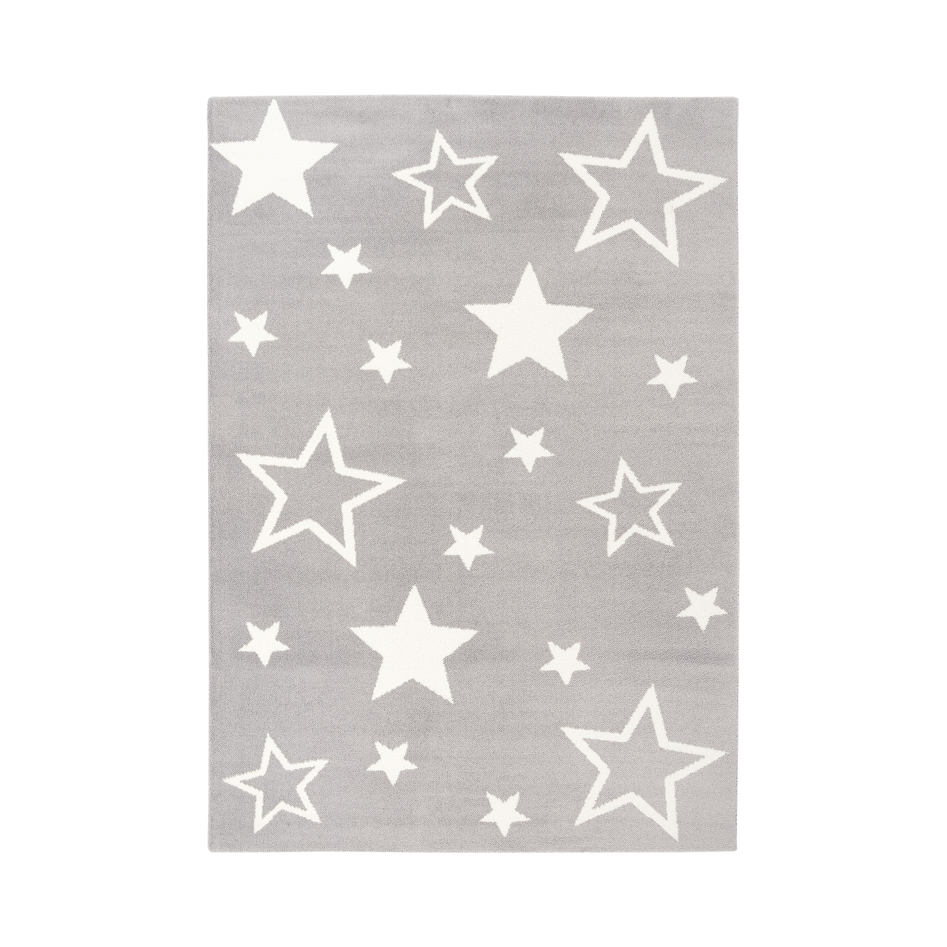 Kinderteppich Kiddy Star 160x230cm Grau-Weiß Kinderteppich Kiddy Star 160x230cm Grau-Weiß