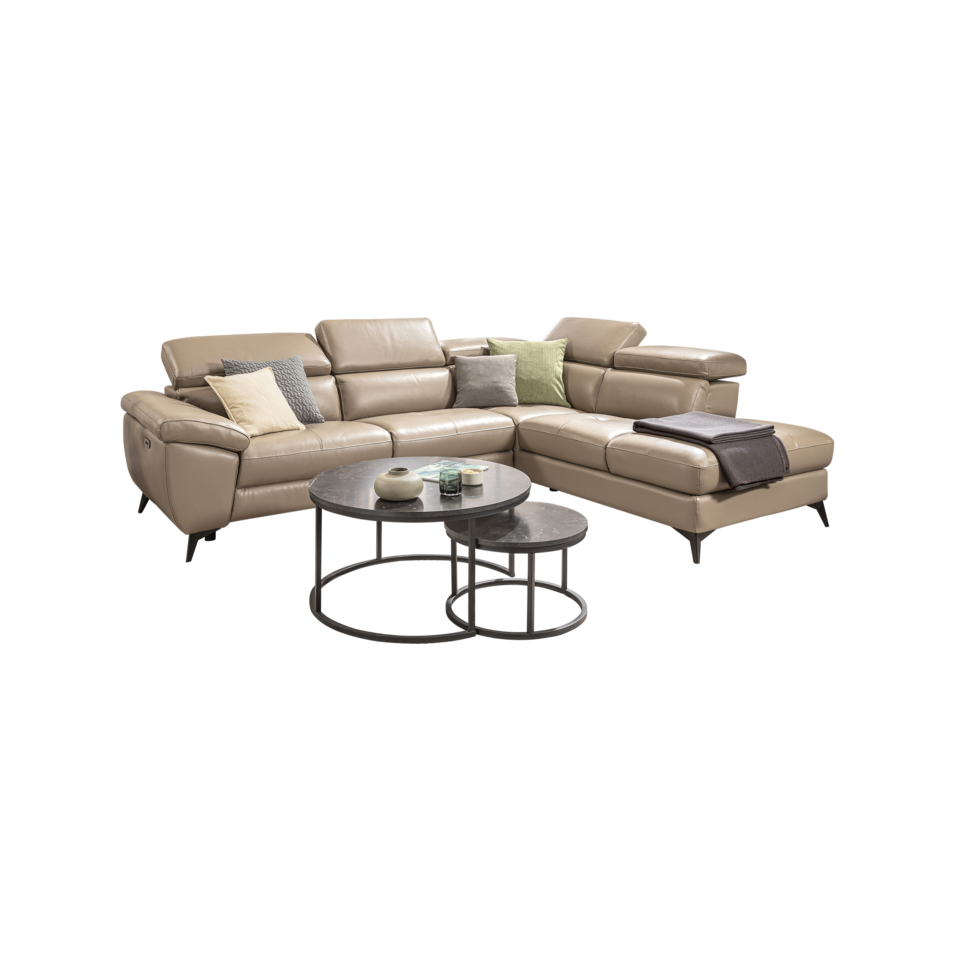 Francesca Garibaldi Ecksofa Lion Braun