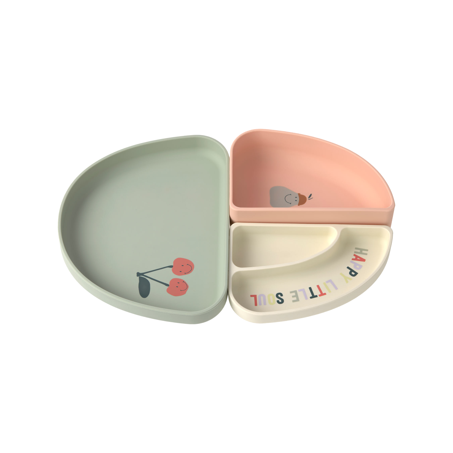 Kindergeschirr Dish Set 3 pcs 3-teilig Cherry