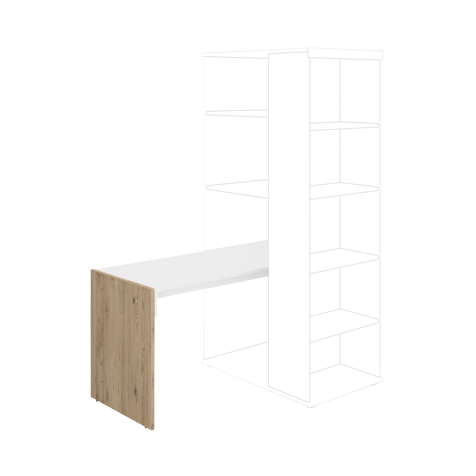 Paidi Schreibtisch Fionn Seitenteil Eiche Bordeaux Platte Kreideweiß Paidi Schreibtisch Fionn Seitenteil Eiche Bordeaux Platte Kreideweiß