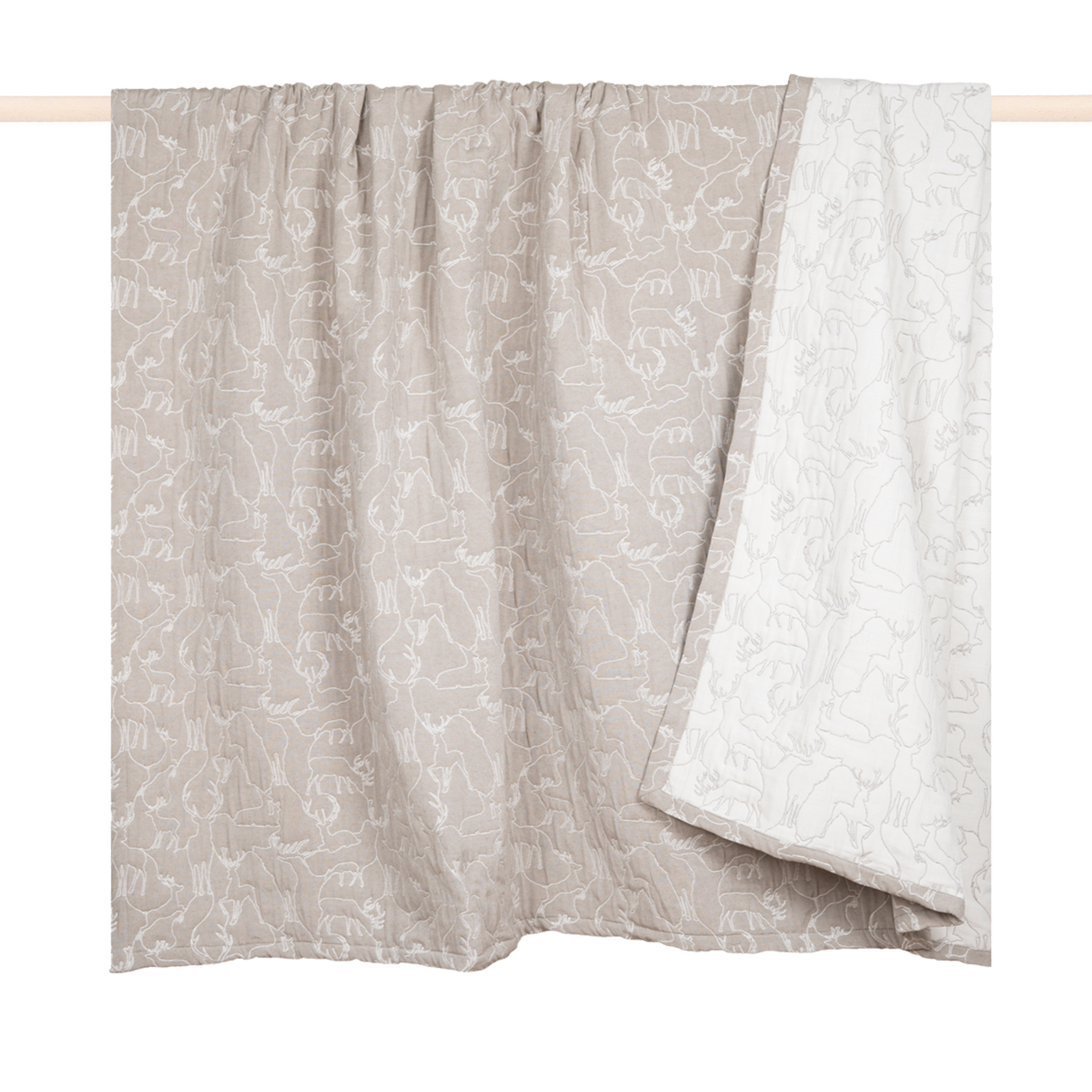 Decke Wild Deer Beige 200x240cm Decke Wild Deer Beige 200x240cm